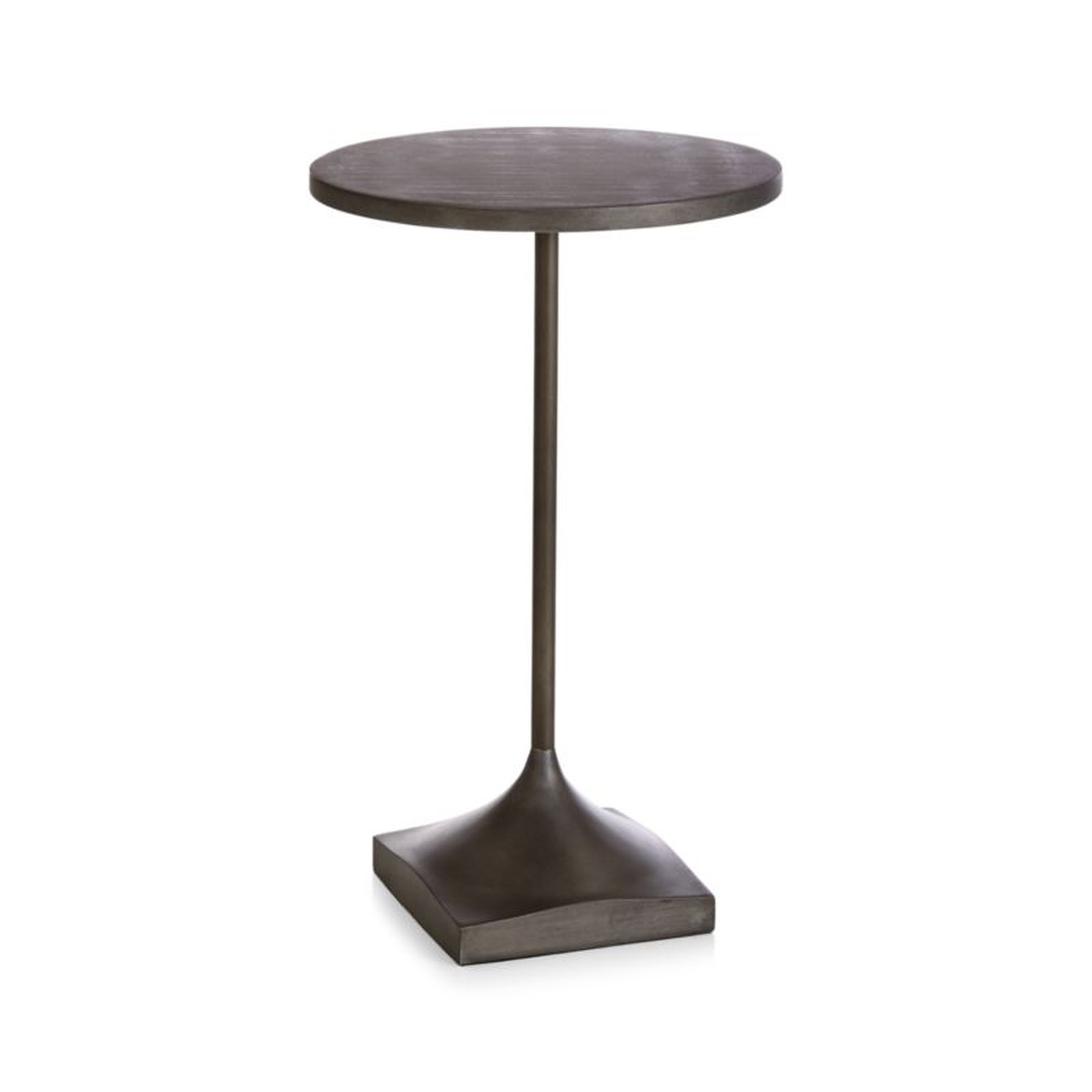 Prost Small Metal Round Drink Table - Crate and Barrel