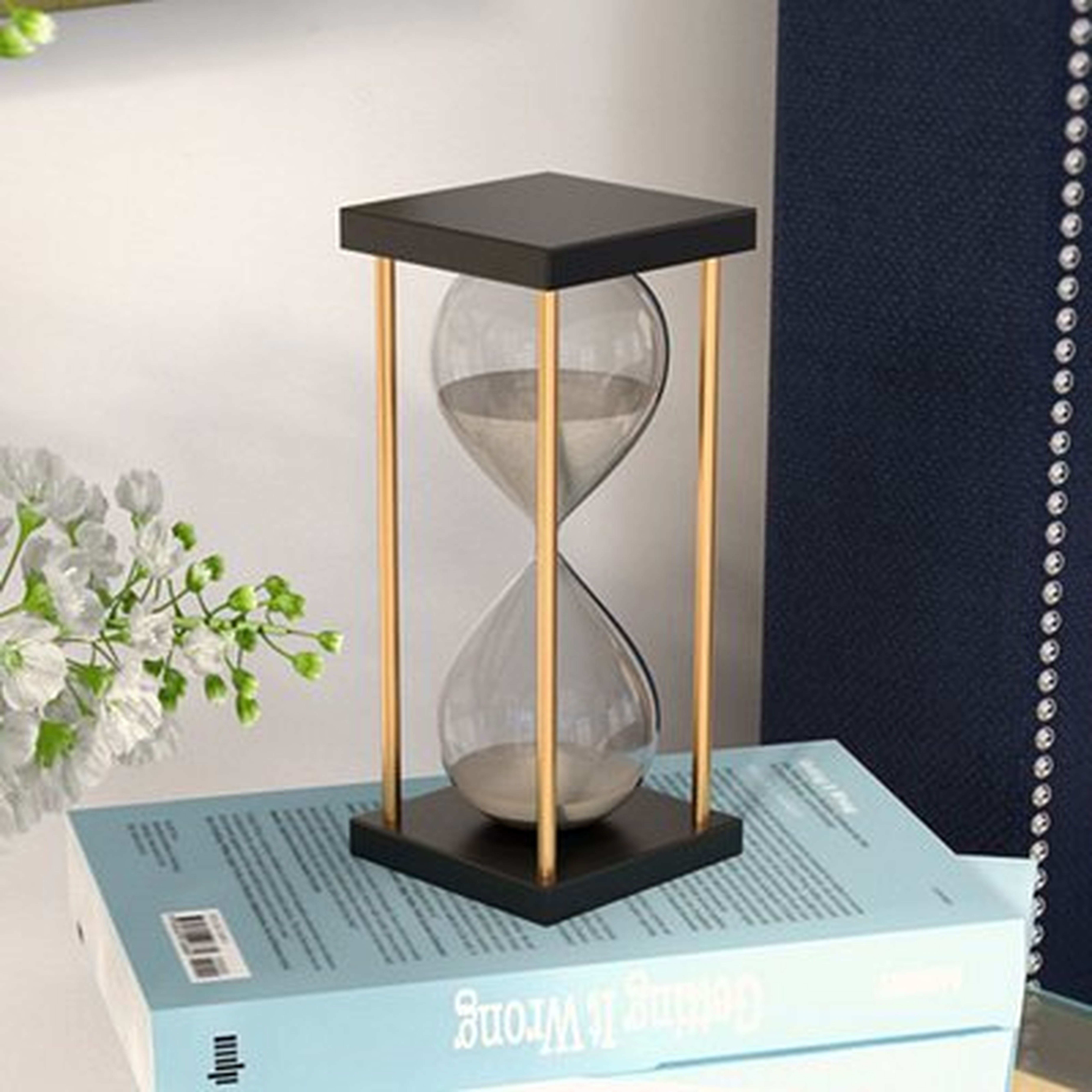 Ophelie Hand-crafted MDF Hourglass in Stand - Wayfair