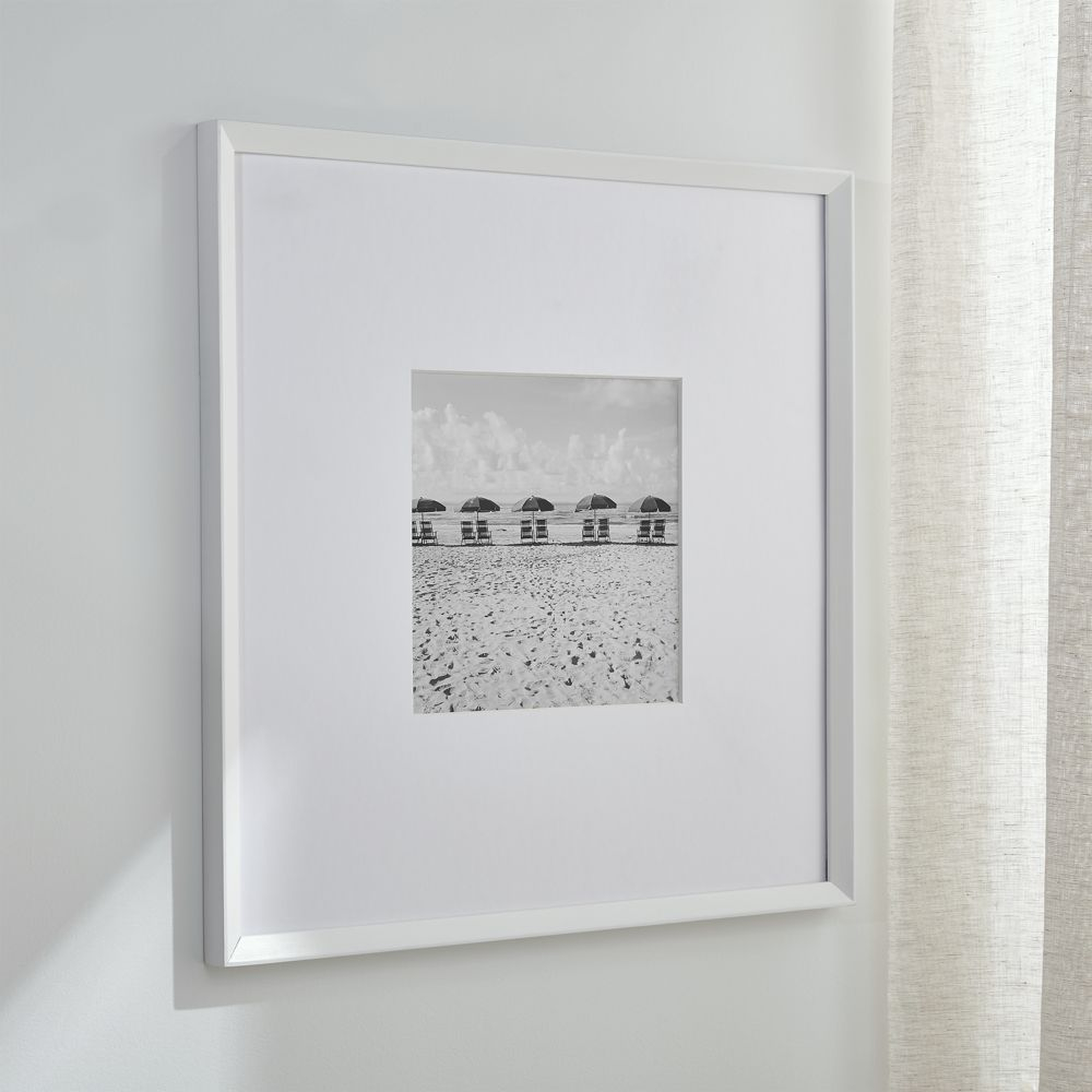 Icon 11x11 White Picture Frame - Crate and Barrel