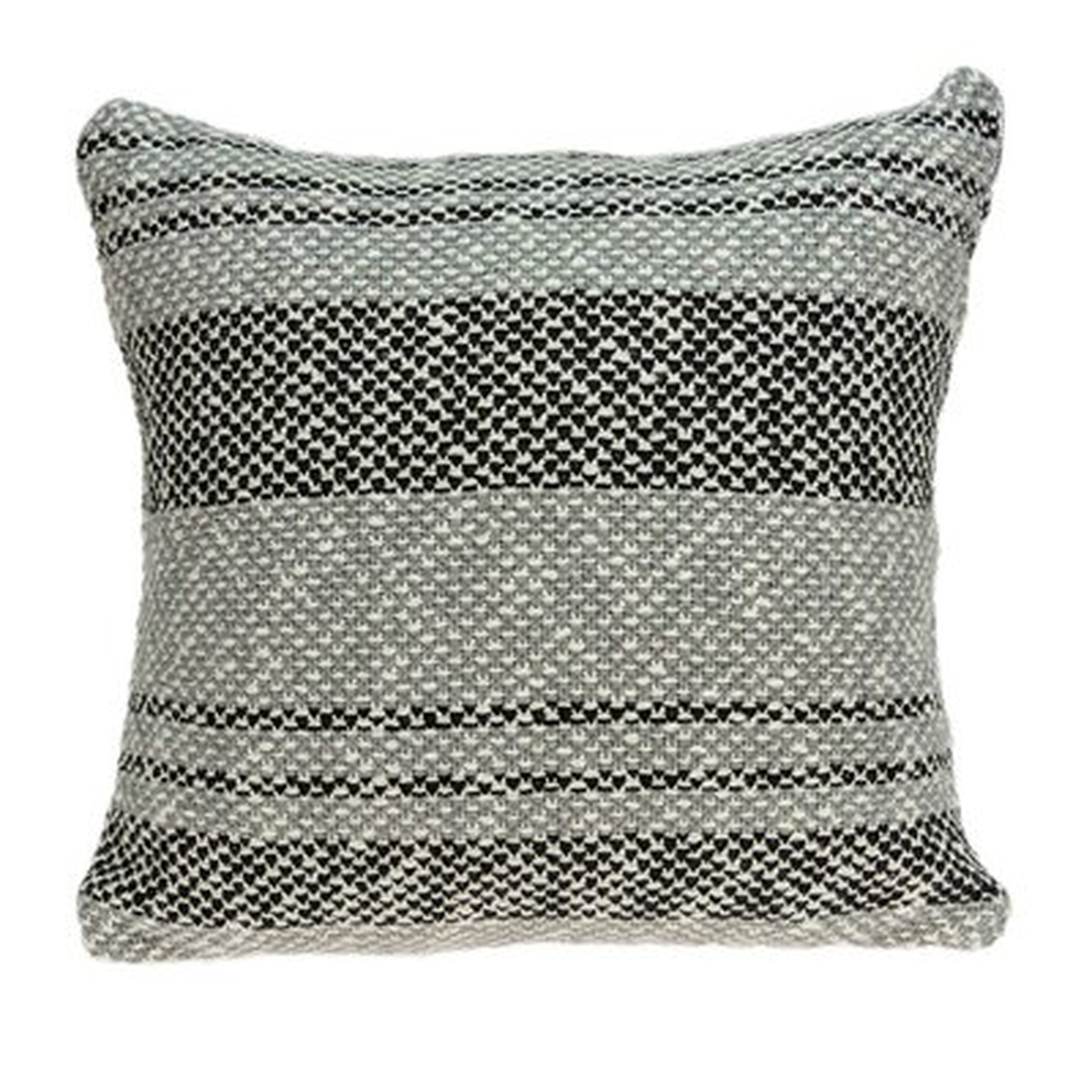 20" X 0.5" X 20" Charming Transitional Gray Pillow Cover - Wayfair