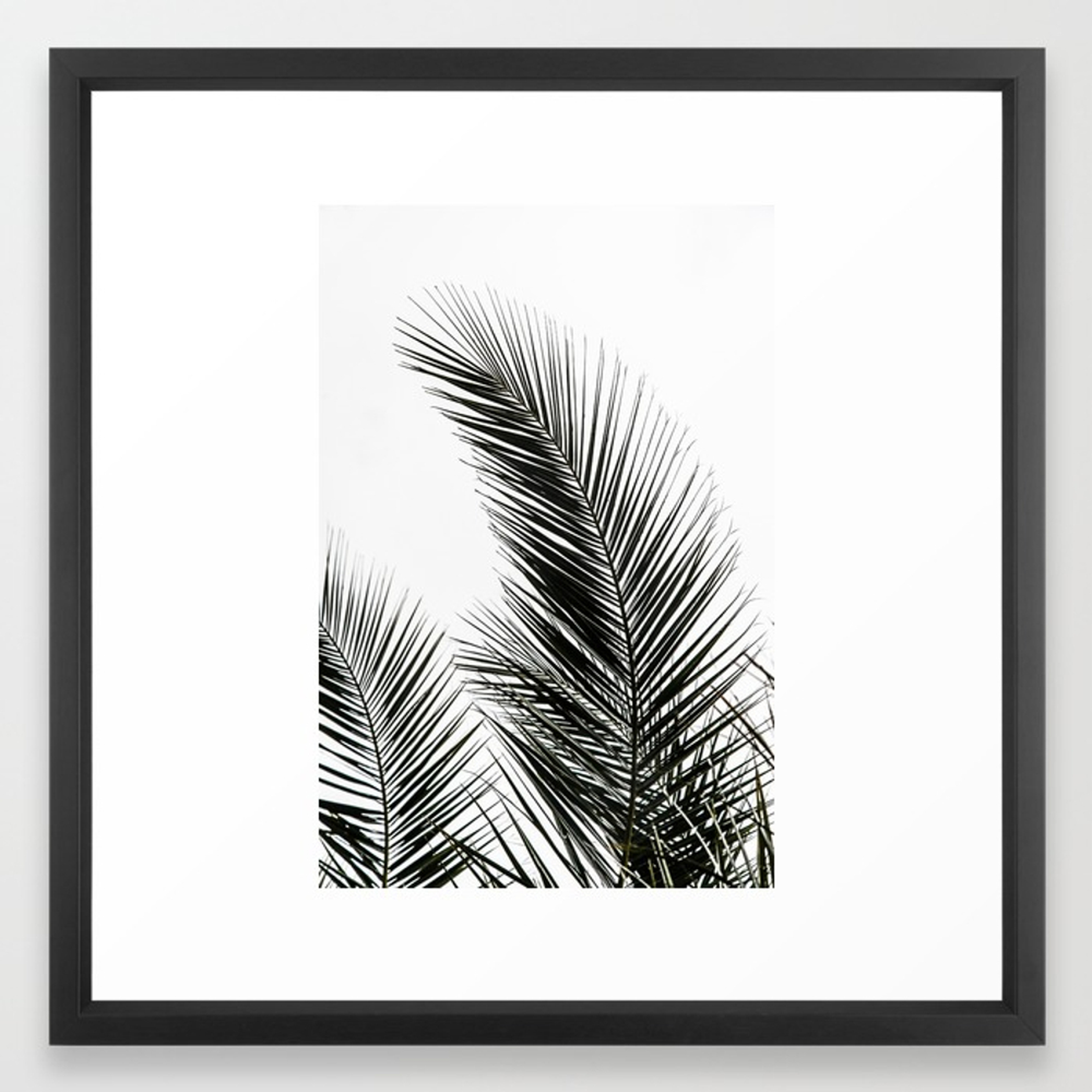 Palm Leaves Framed Art Print by Maboe - Society6