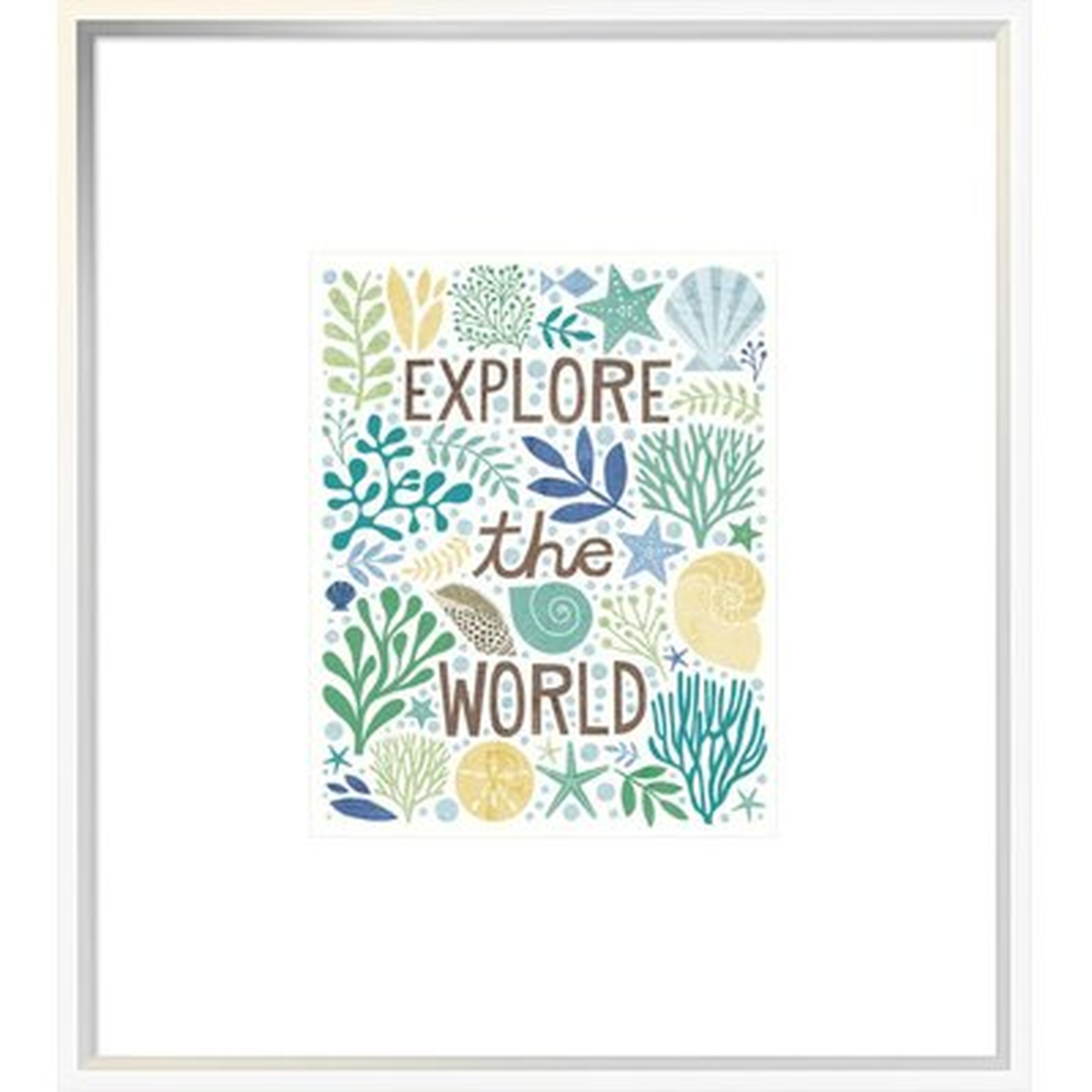 'Under Sea Treasures I Sea Glass' Textual Art - Wayfair