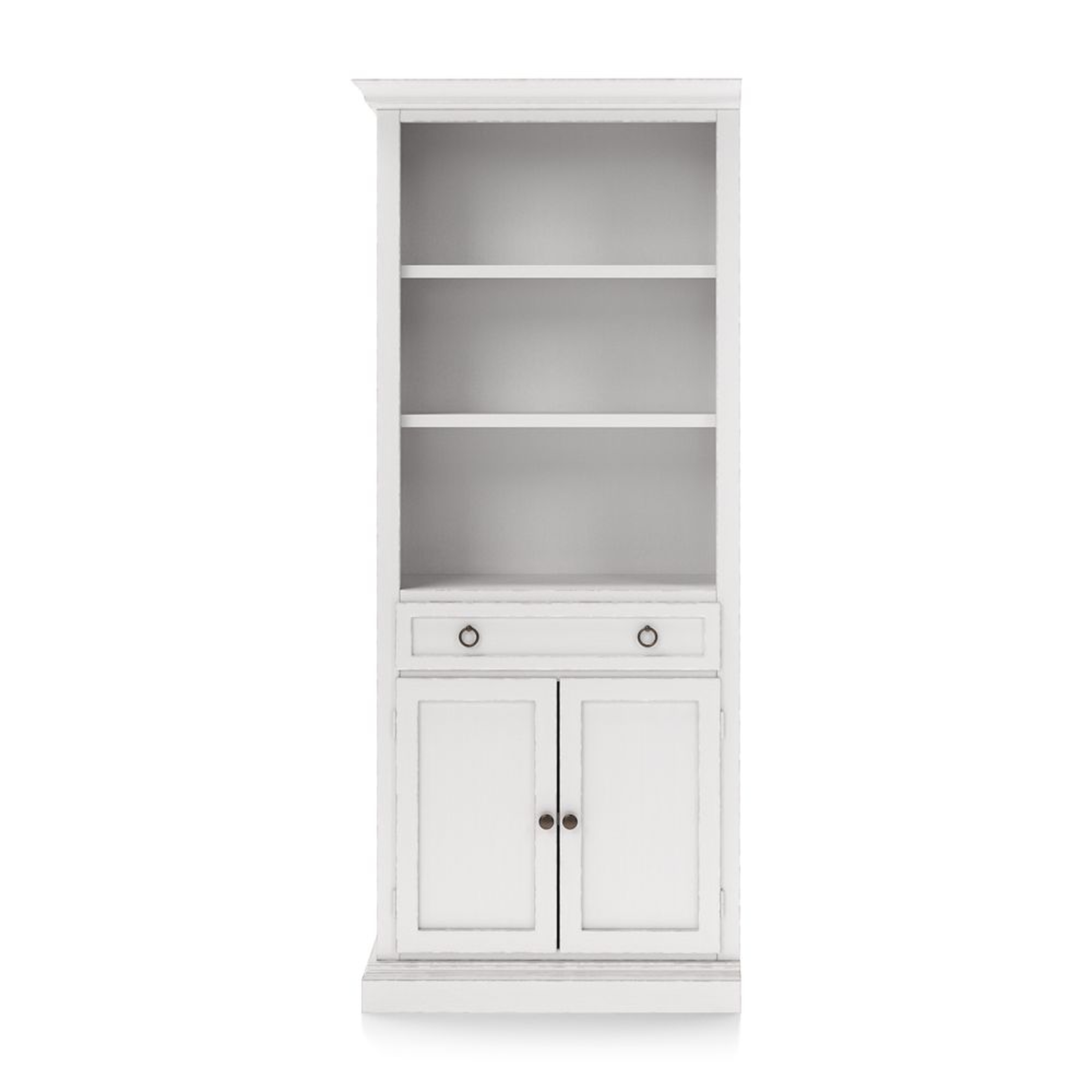 Cameo Dama Storage Bookcase with Left Crown - Crate and Barrel