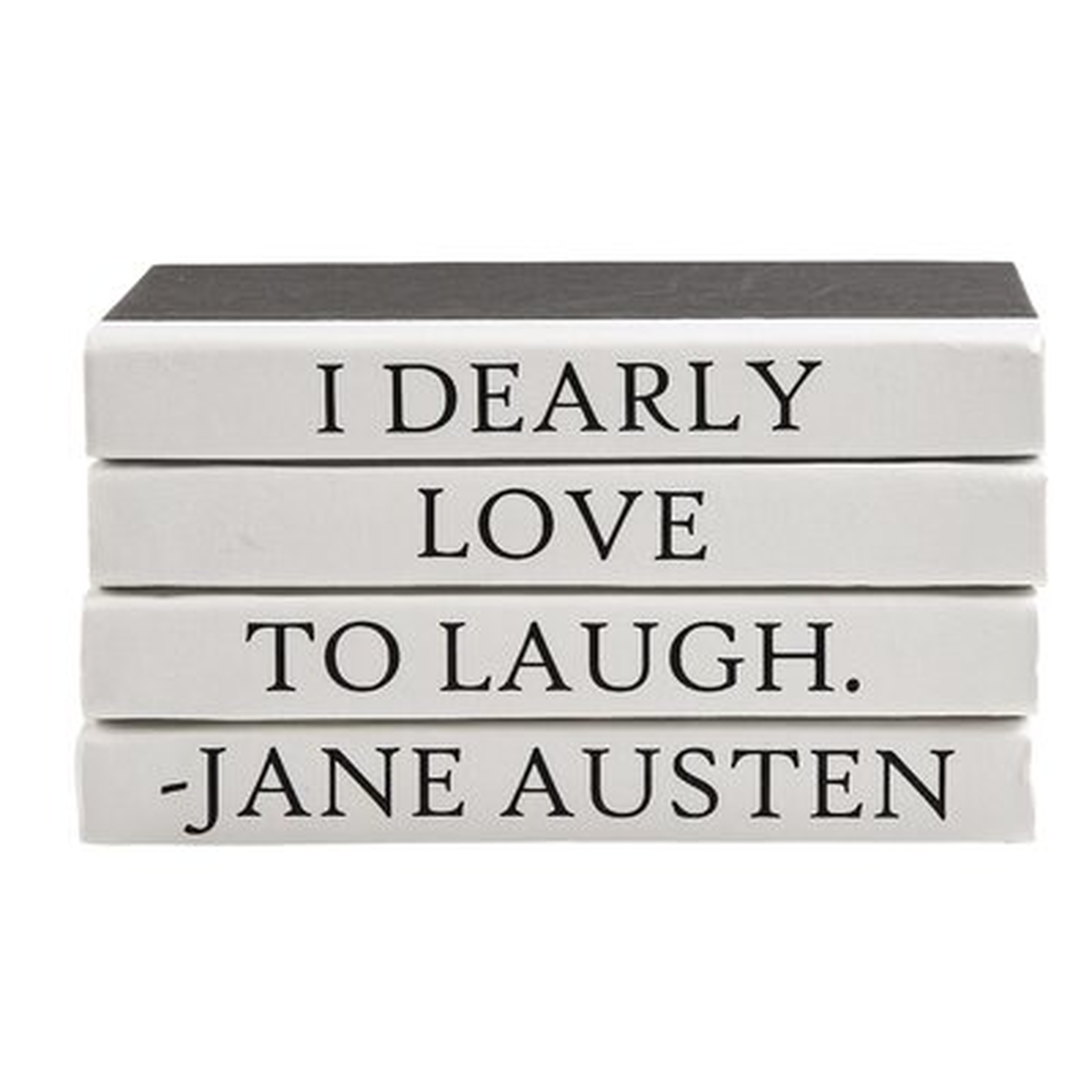 Dearly Quote Stack 4 Piece Decorative Book Set - Wayfair