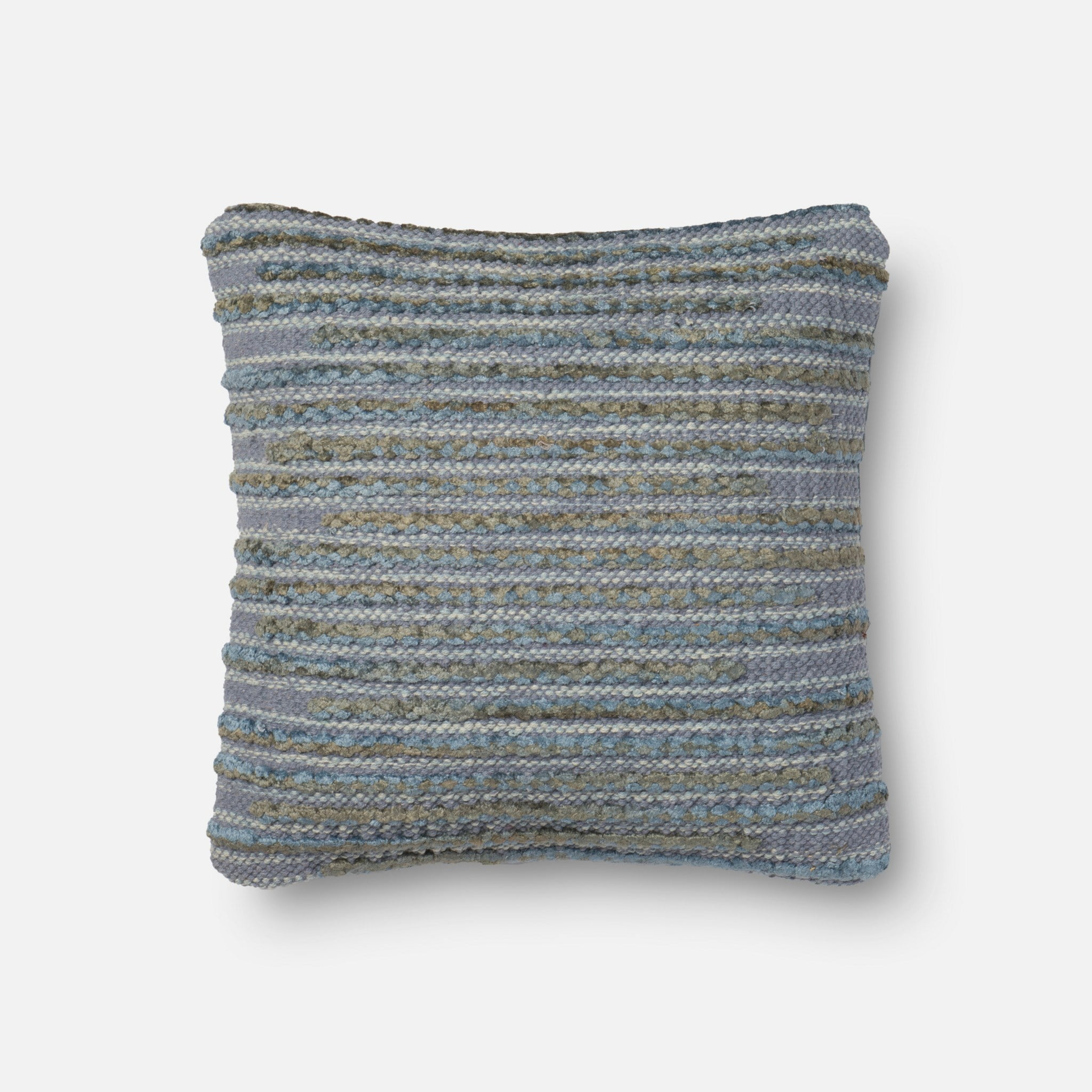 PILLOWS - BLUE - 18" X 18" Cover w/Down - Loloi Rugs