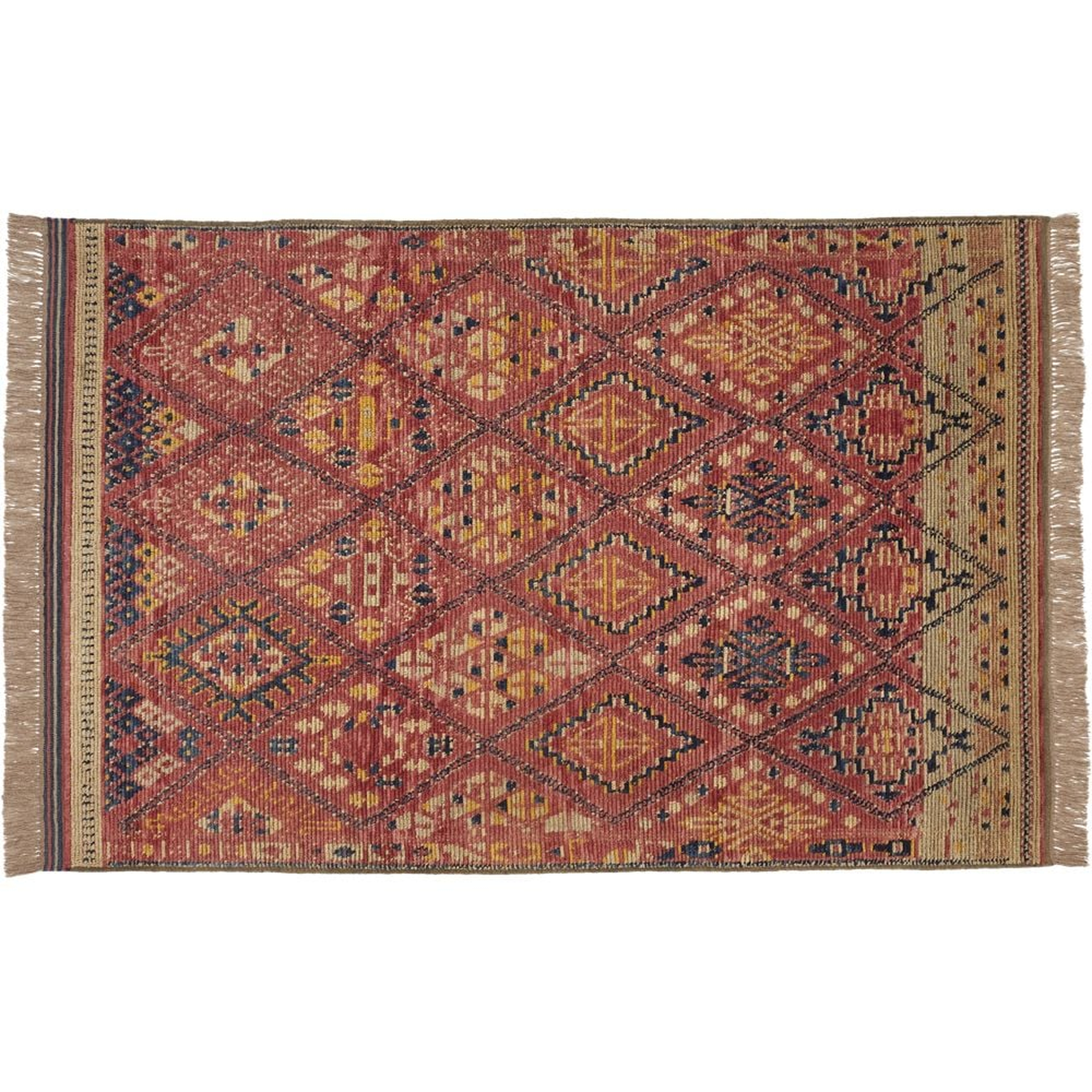 Indira Faded Red Rug 6'x9' - CB2