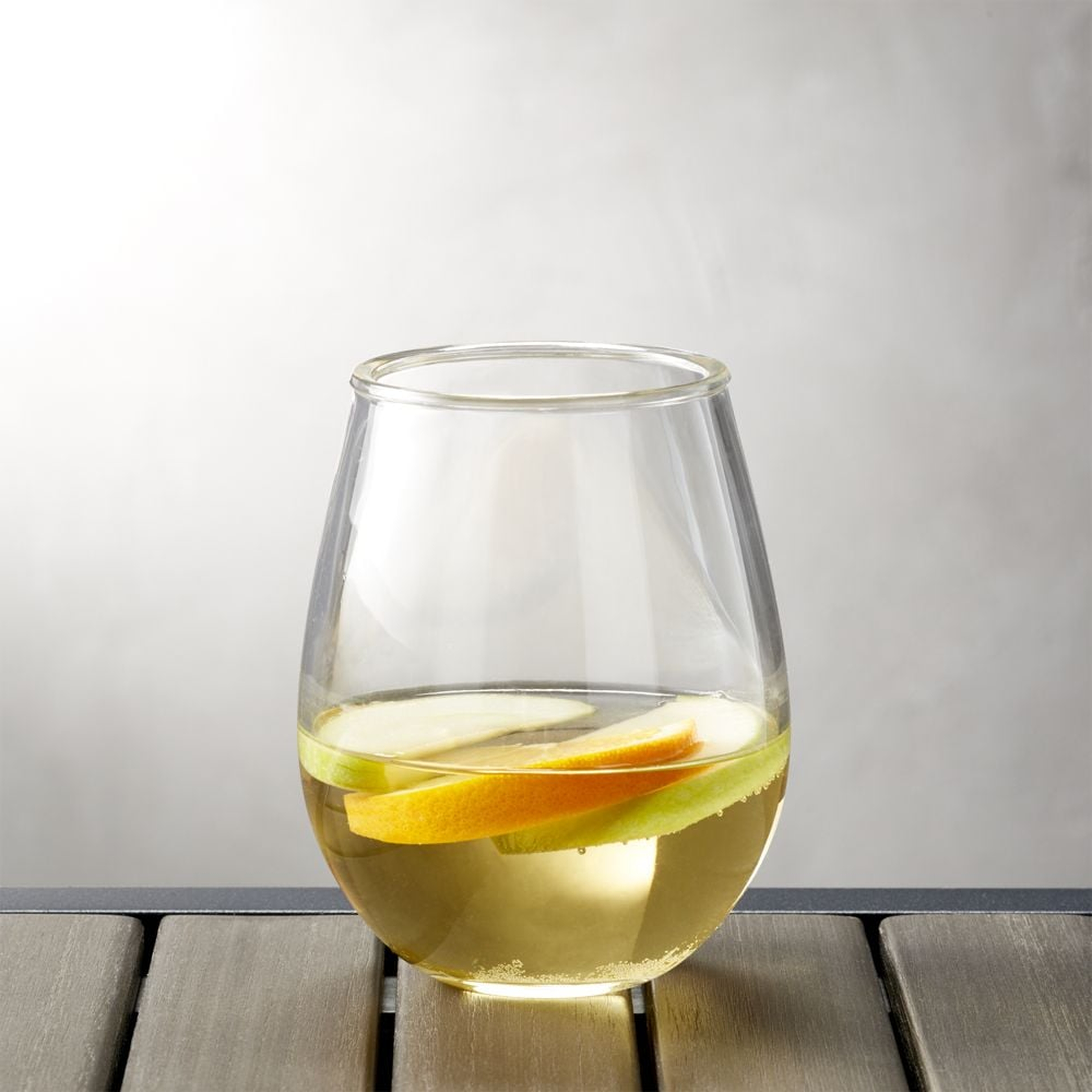 Acrylic Stemless Wine Glass - Crate and Barrel