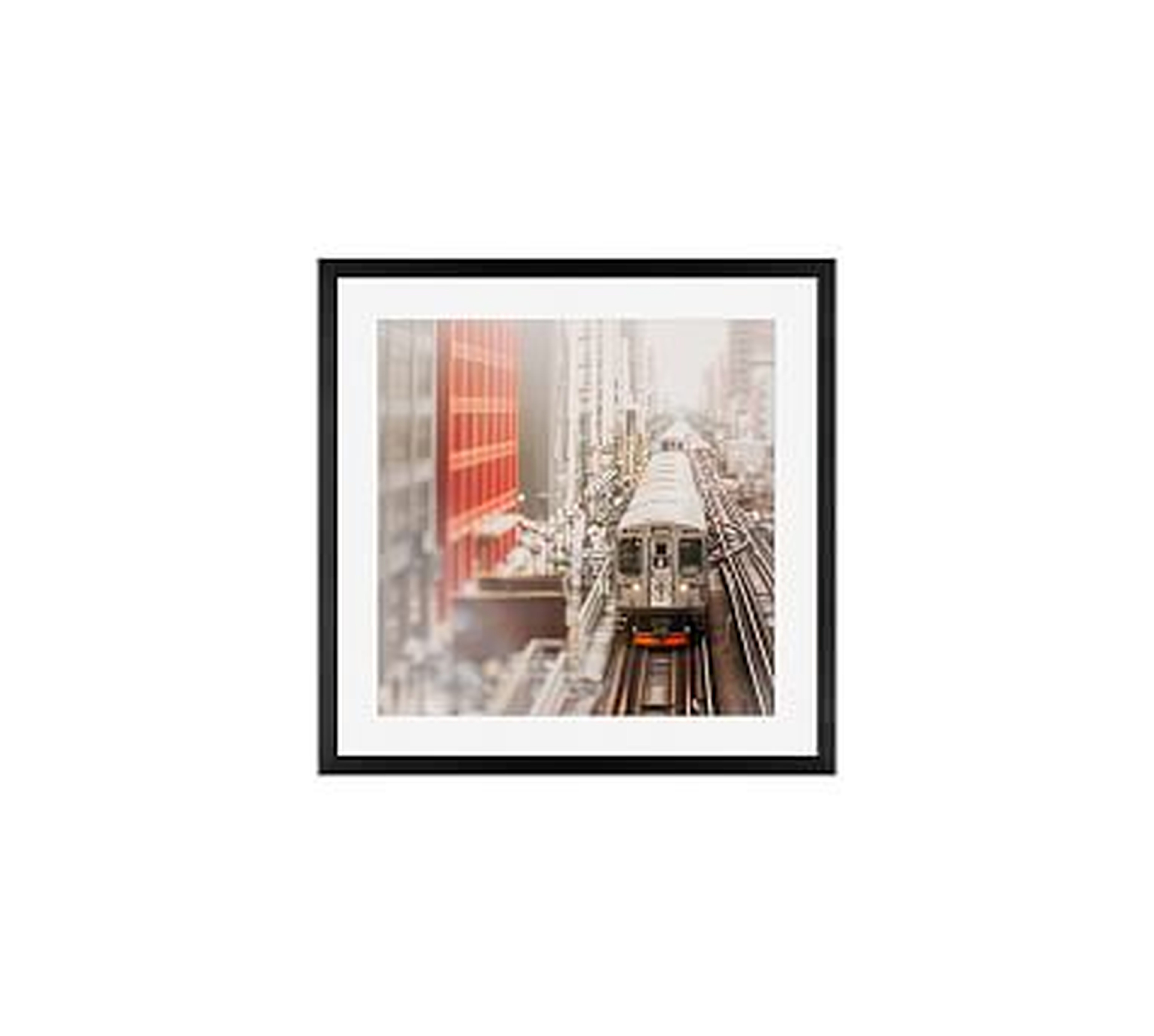 Around the Loop Framed Print By Tracey Capone, 18x18", Wood Gallery Frame, Black, Mat - Pottery Barn