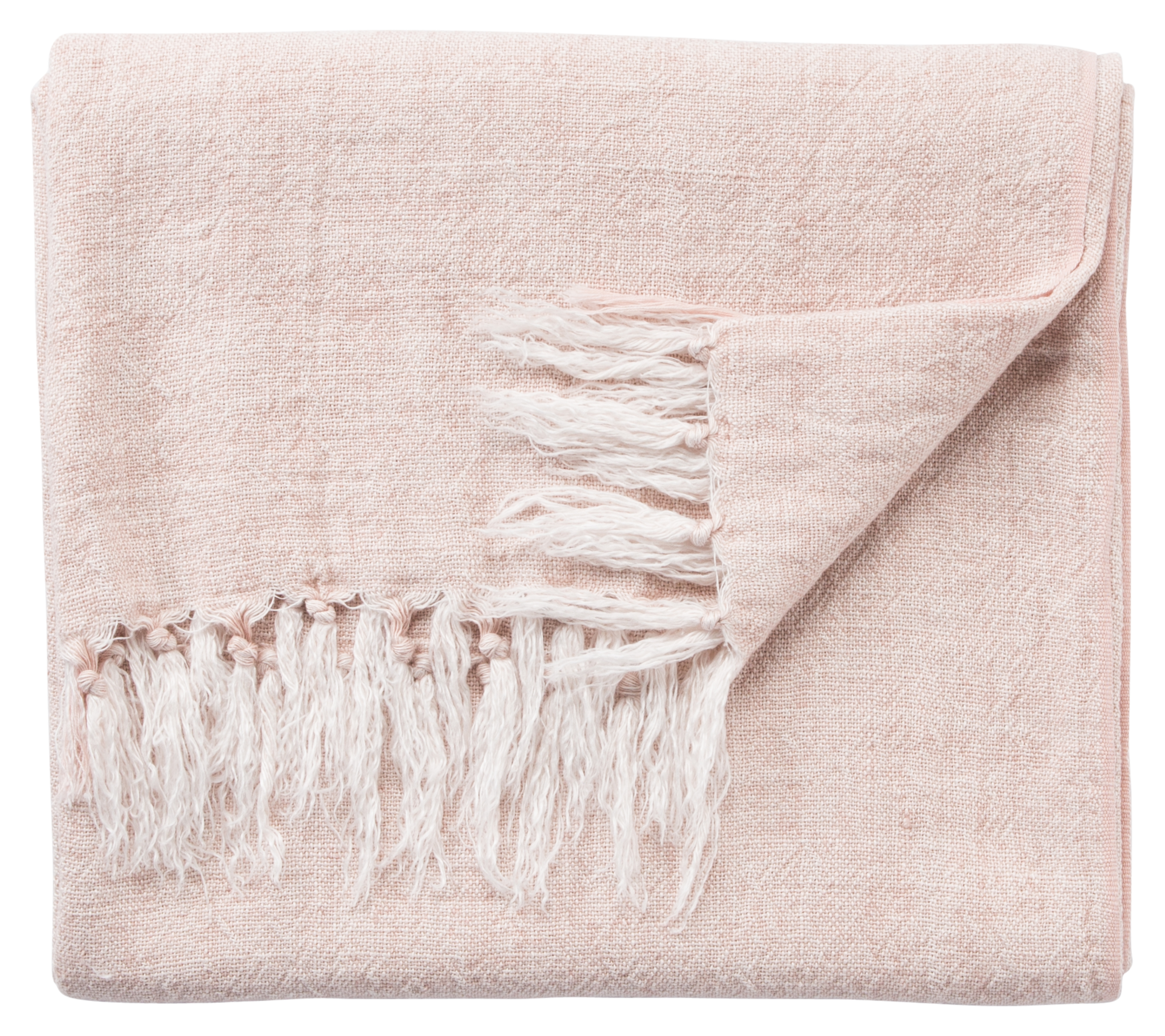 Lisabet Solid Light Pink Throw (51"X67") - Collective Weavers