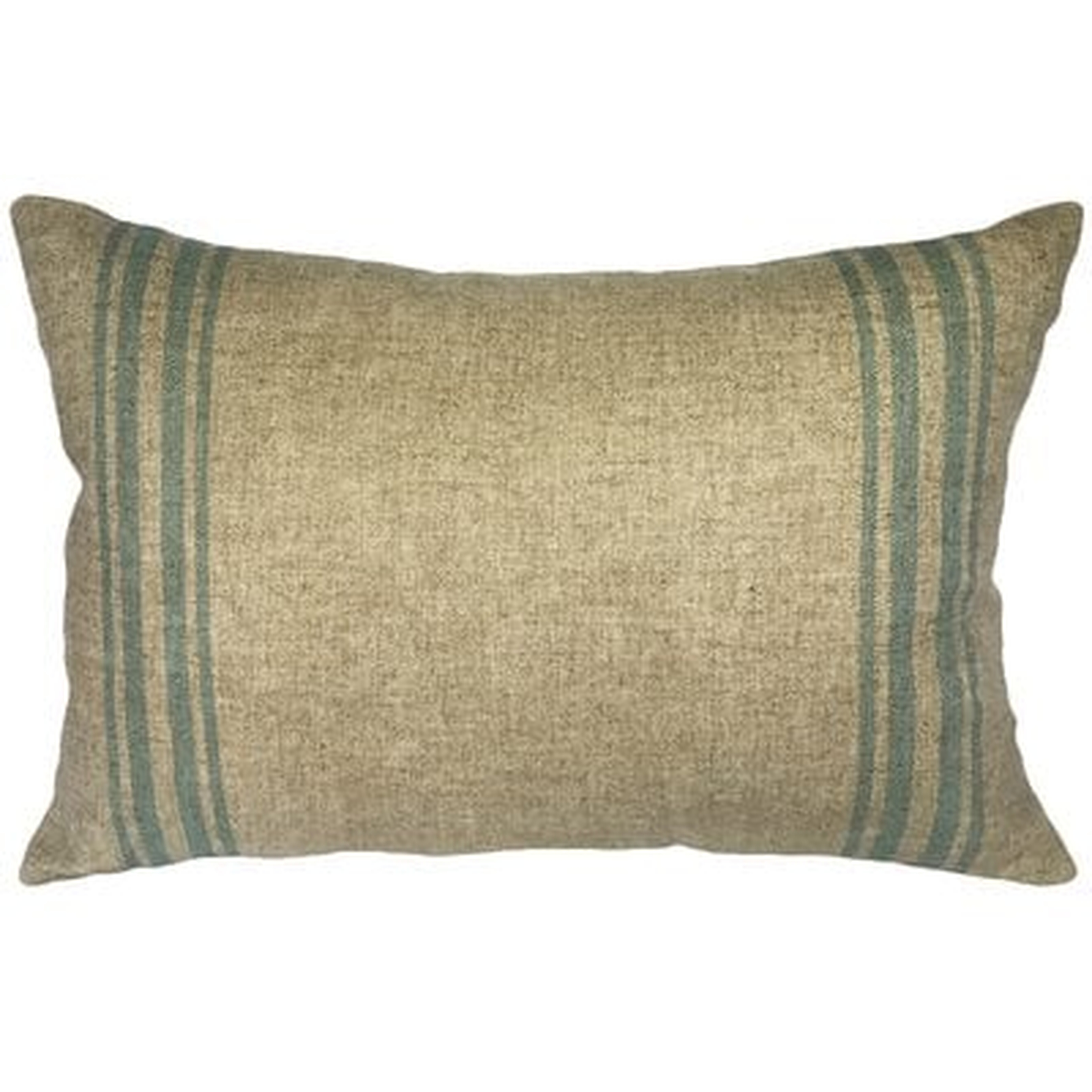 Lazaro Grainsack Striped Linen Lumbar Pillow - Birch Lane