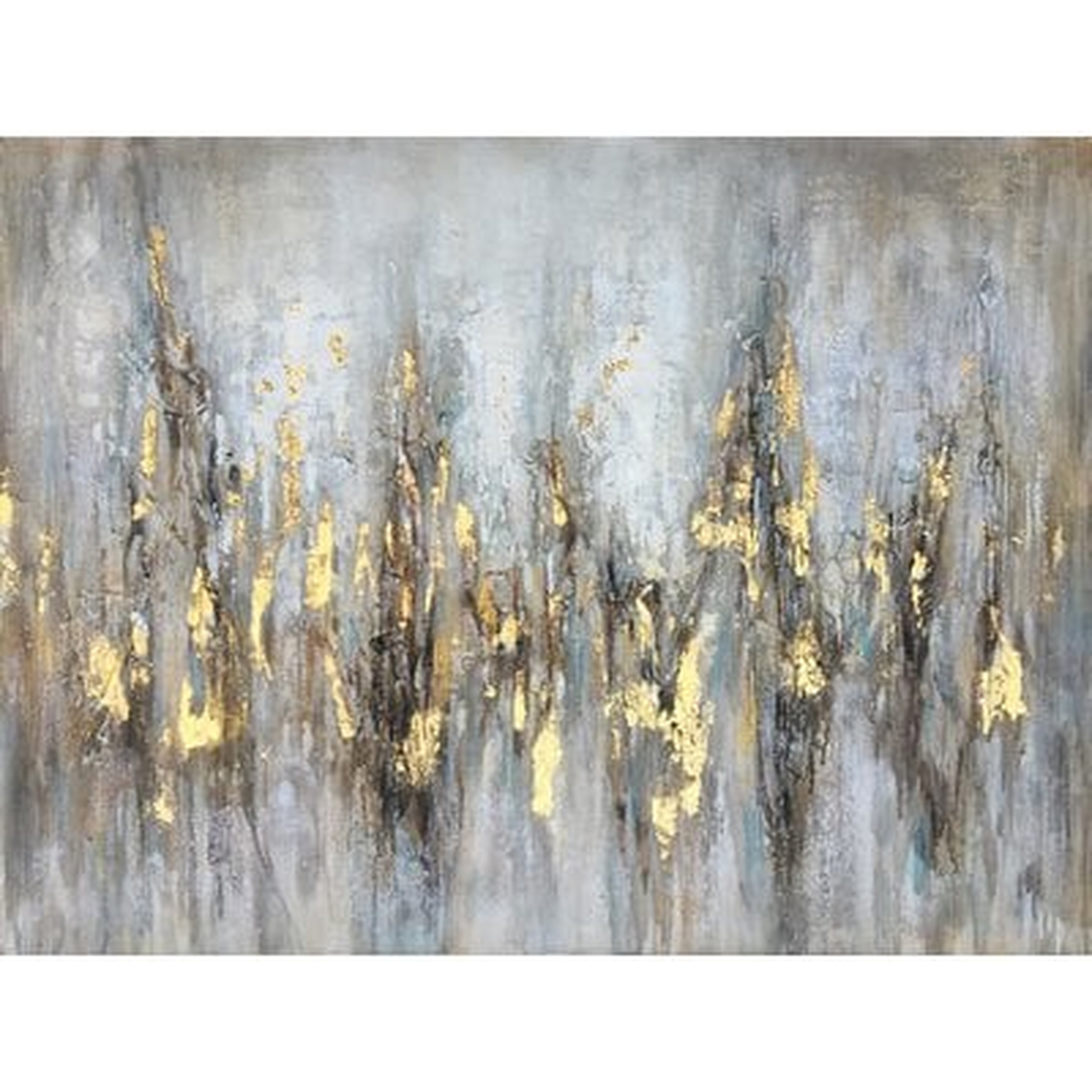 Gleaming Gold' Oil Painting Print on Wrapped Canvas - Wayfair