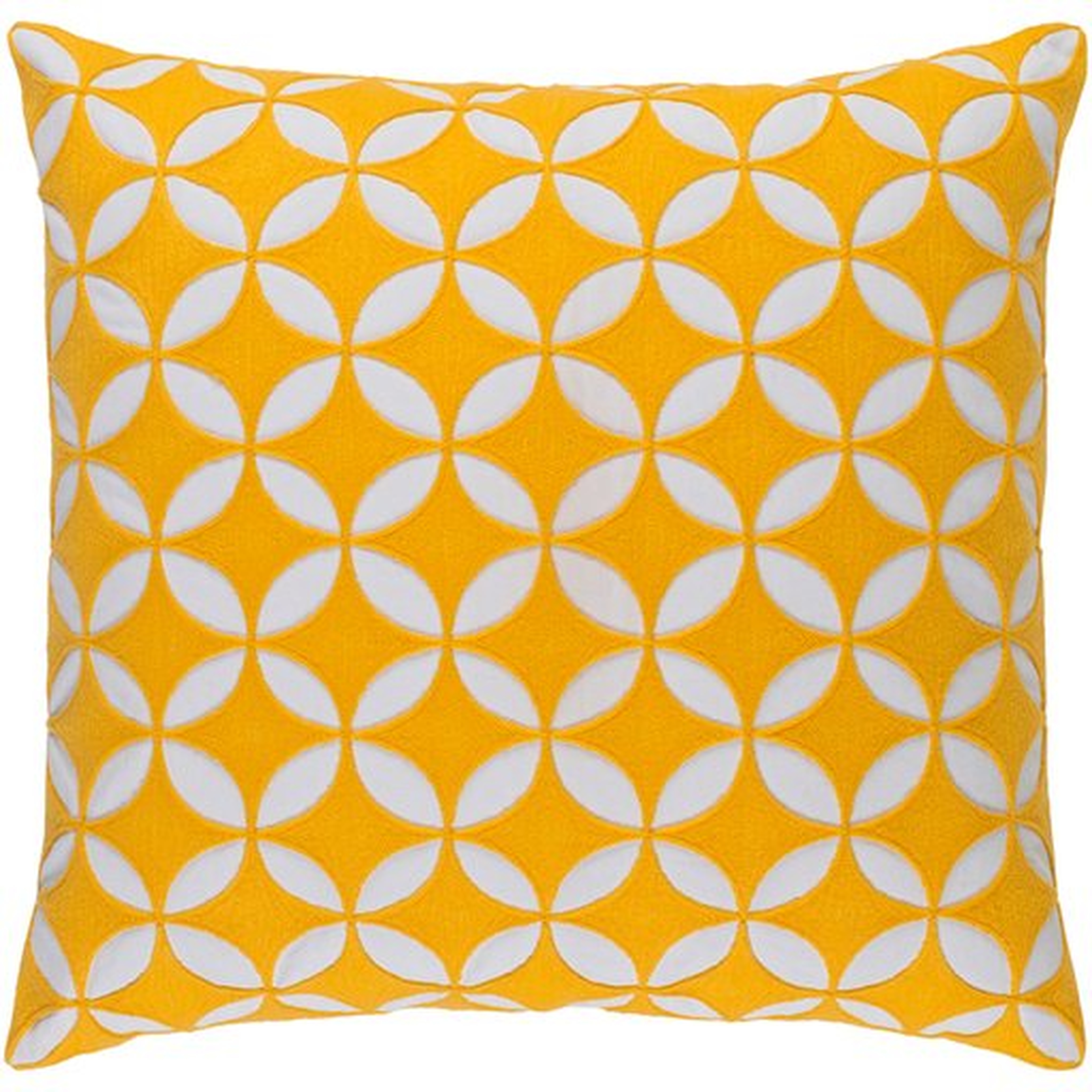 Perimeter Throw Pillow, 22" x 22", with poly insert - Surya