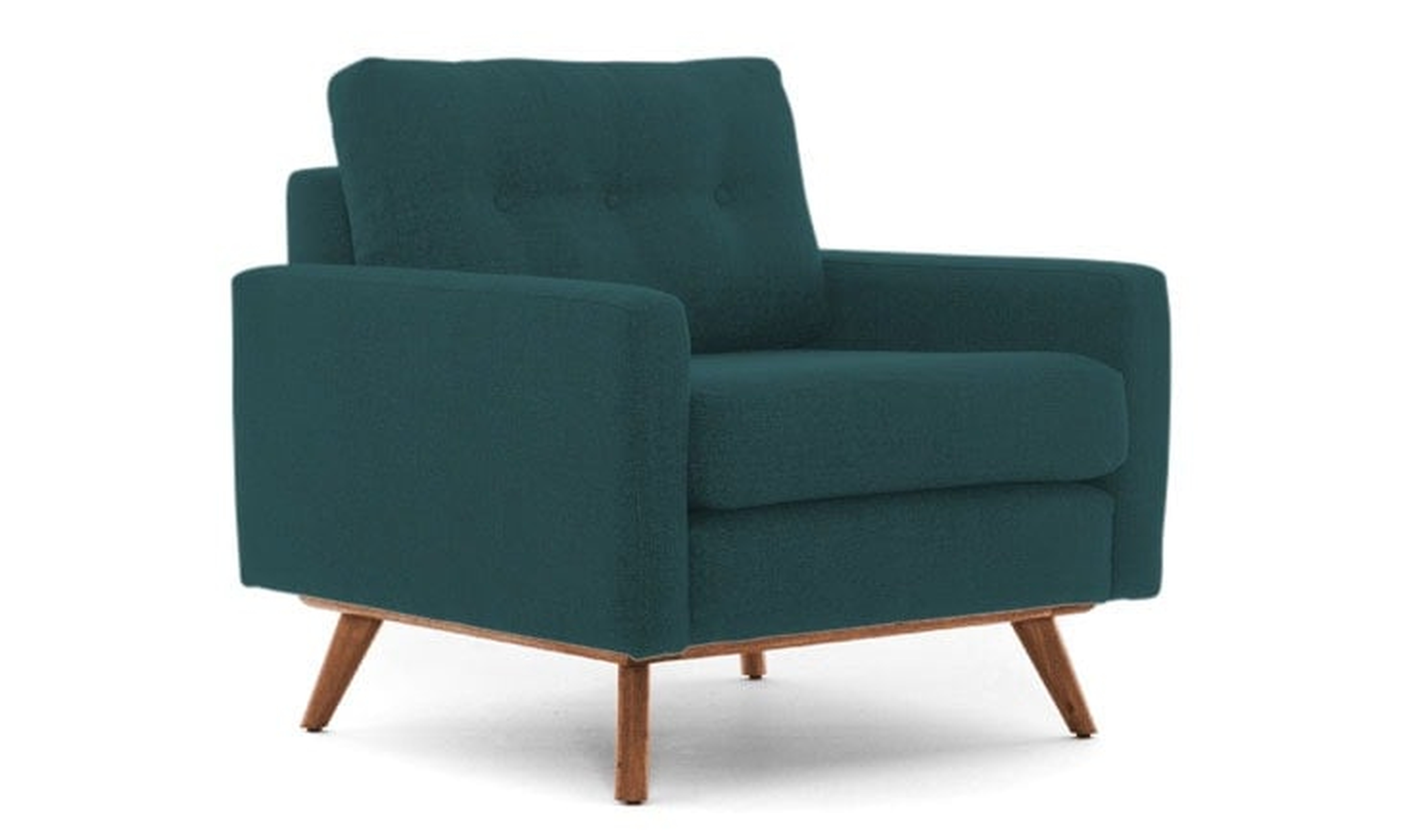 Blue Hopson Mid Century Modern Apartment Chair - Cody Pacific - Medium - Joybird