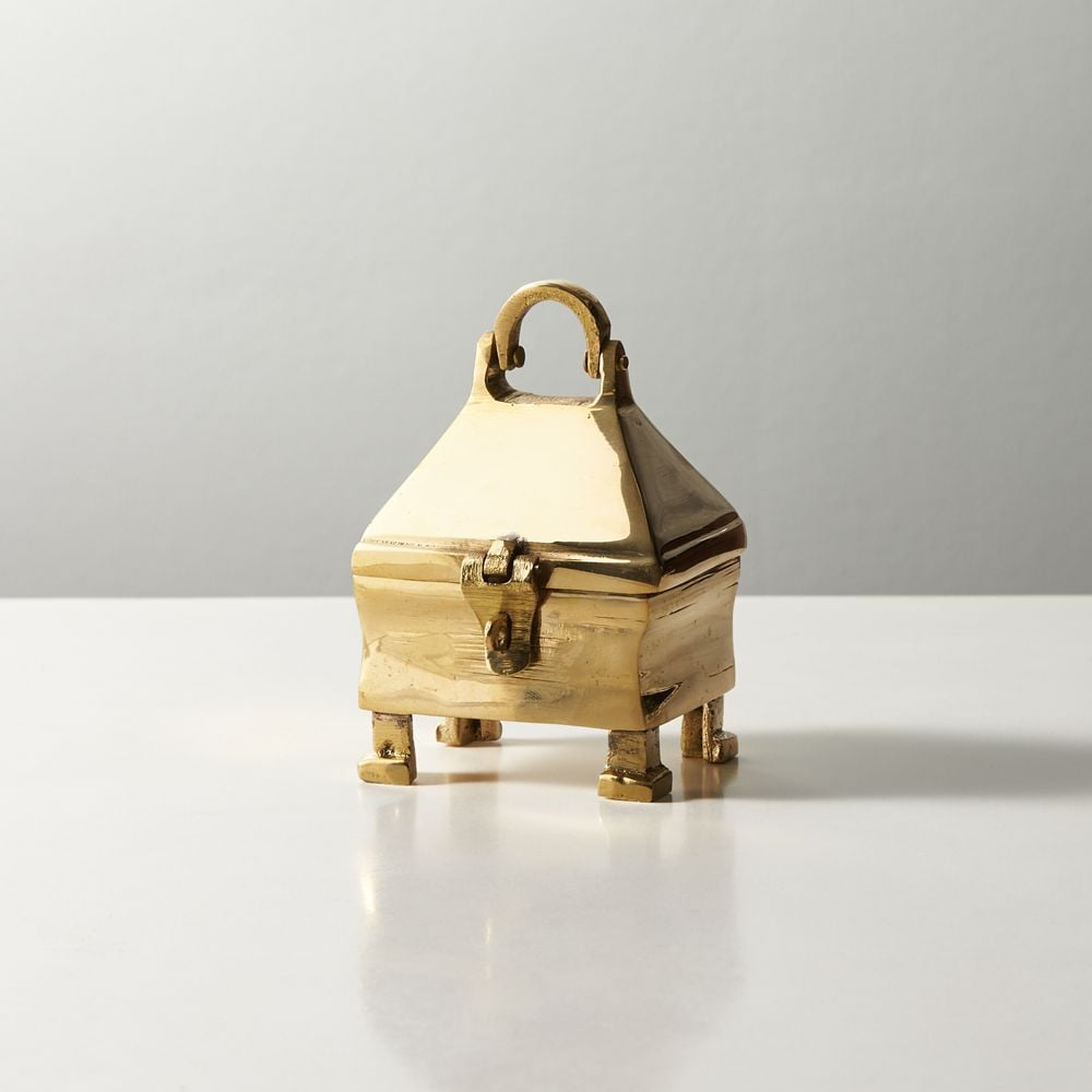Palma Small Brass Latch Box - CB2