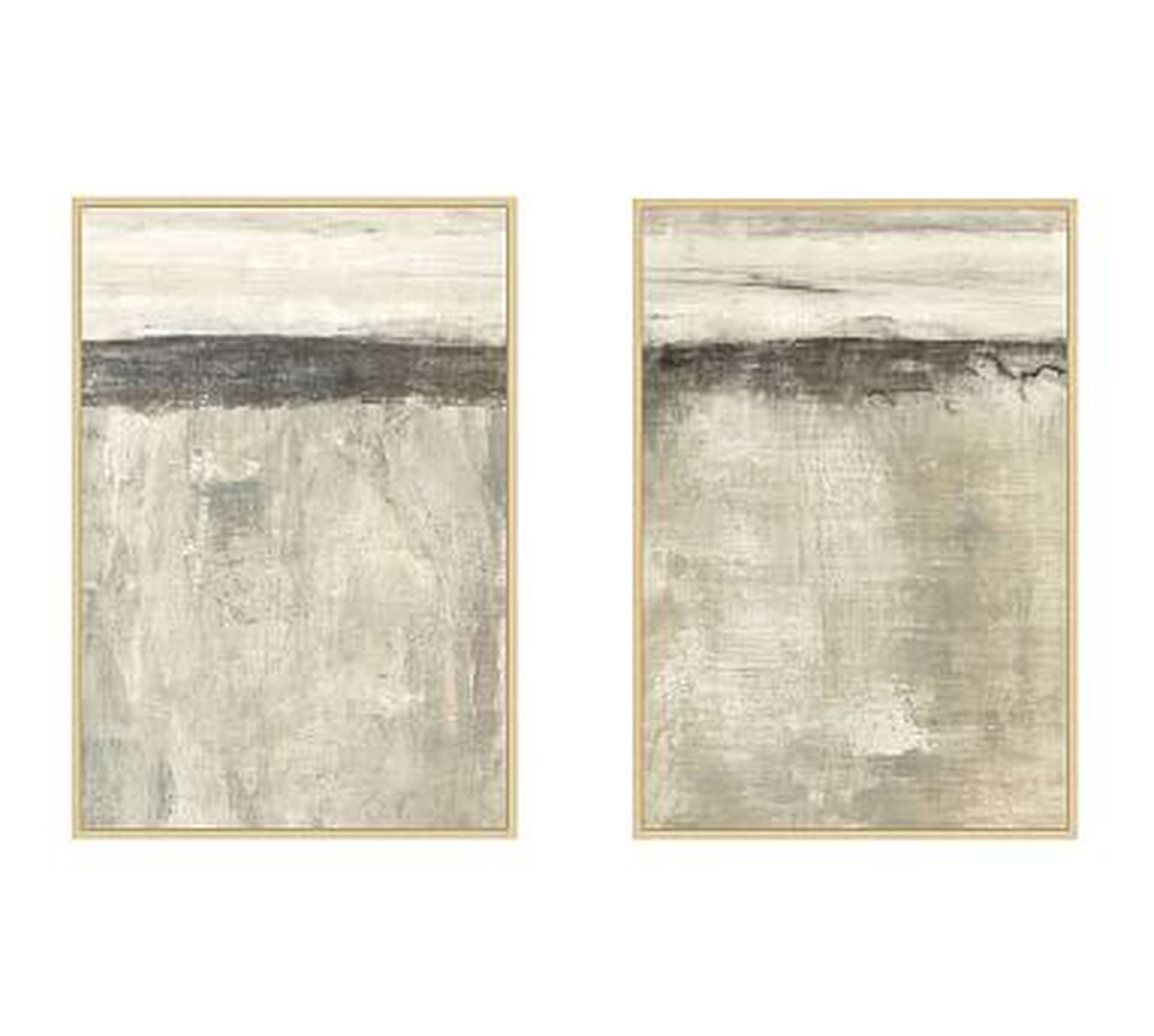 Neutral Sense Framed Canvas, Set of 2, 31.5"W x 45.5"H - Pottery Barn