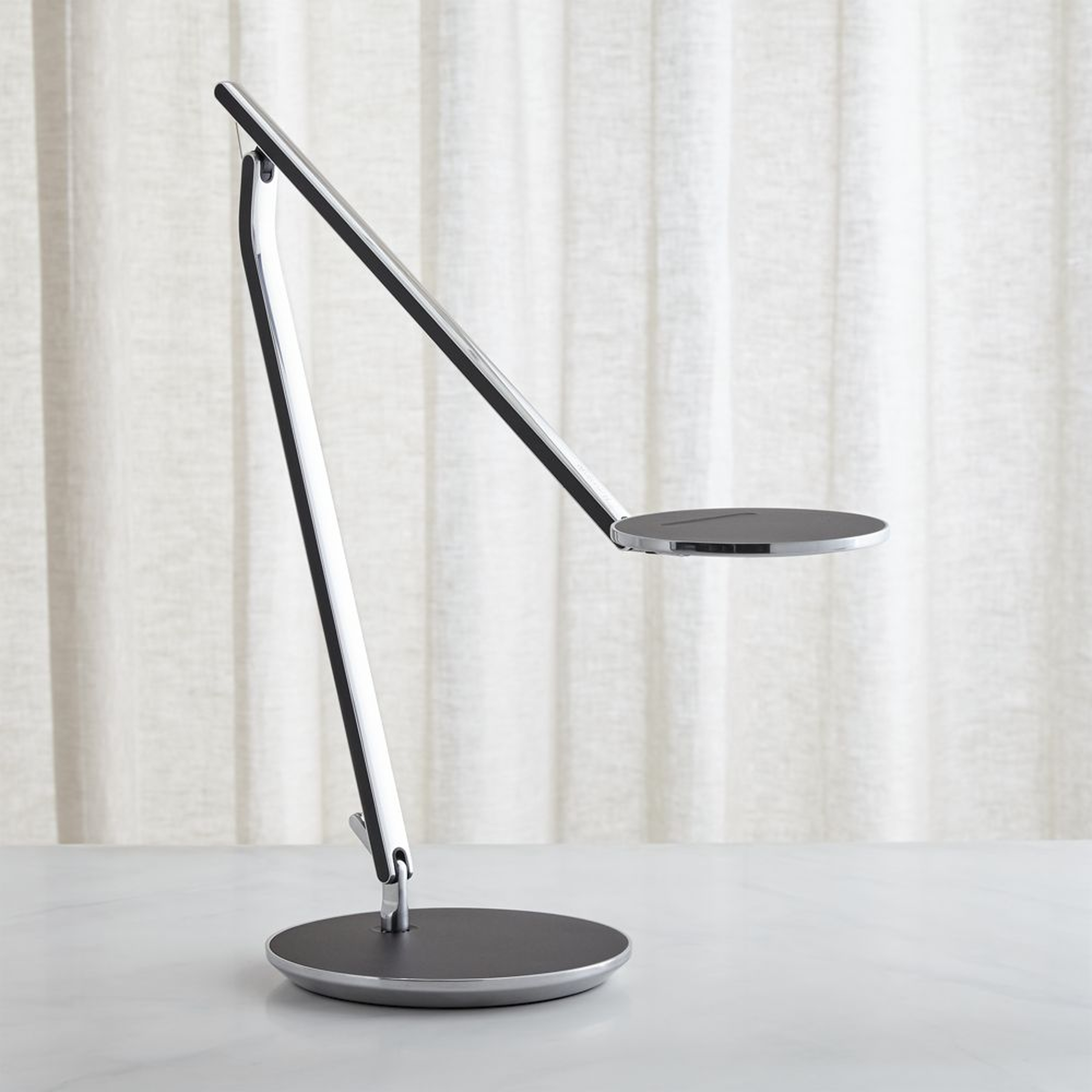 Humanscale ® Infinity Ash Black Desk Lamp - Crate and Barrel