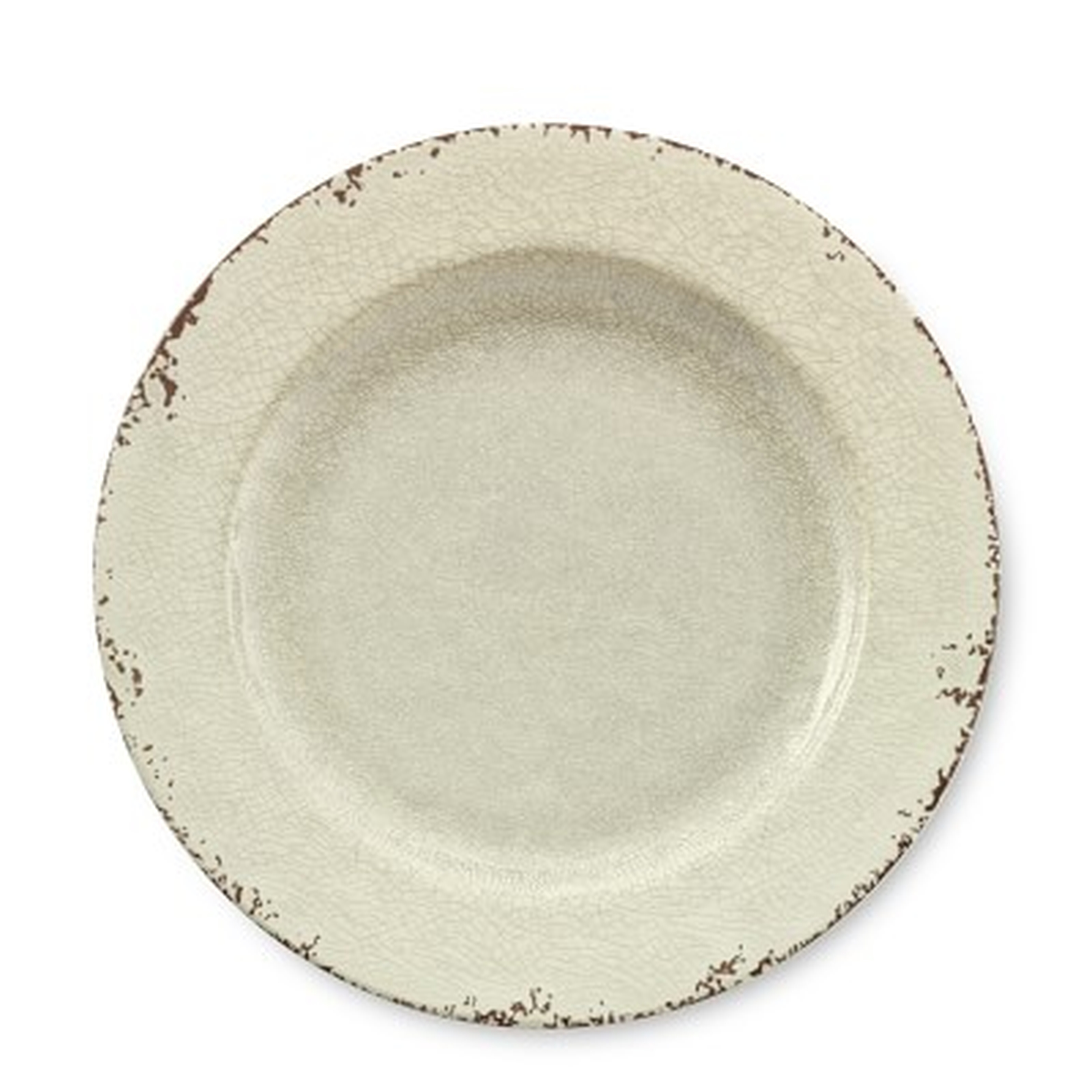 Rustic(R) Outdoor Melamine Dinner Plates, Set of 4, Ivory - Williams Sonoma