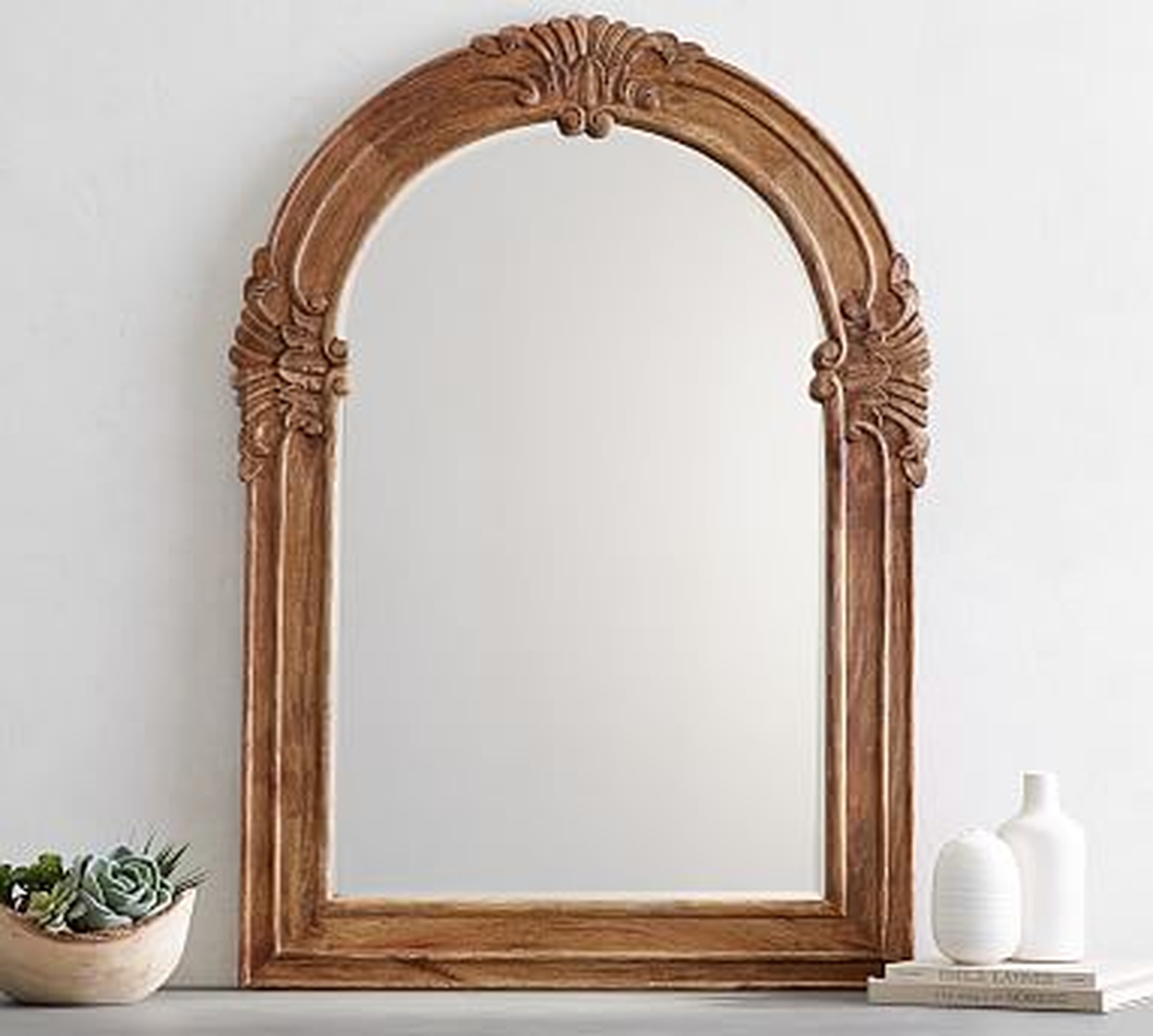 Mendosa Arch Wood Mirror - Pottery Barn