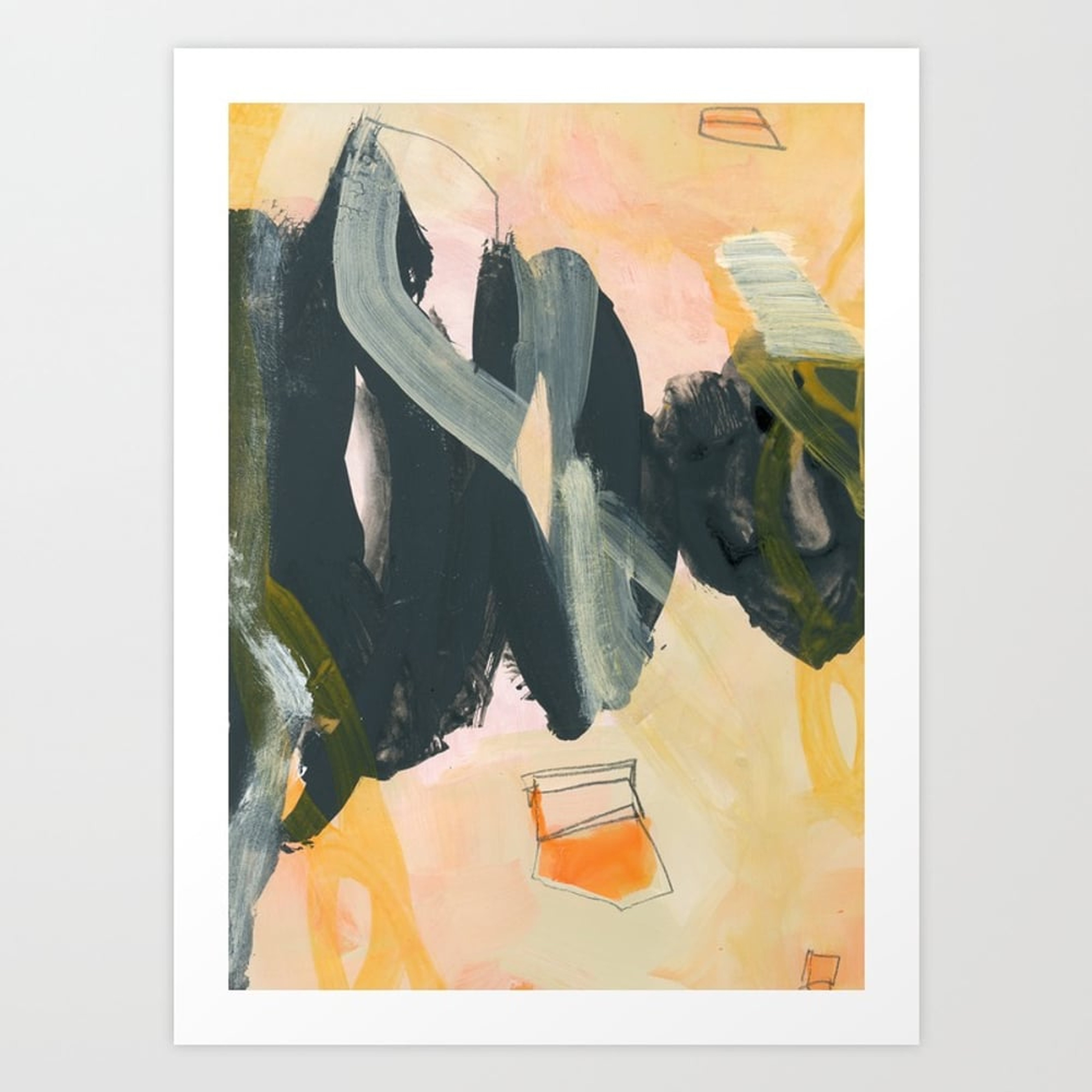 abstract painting IV Art Print - X-Large by Patternization - Society6