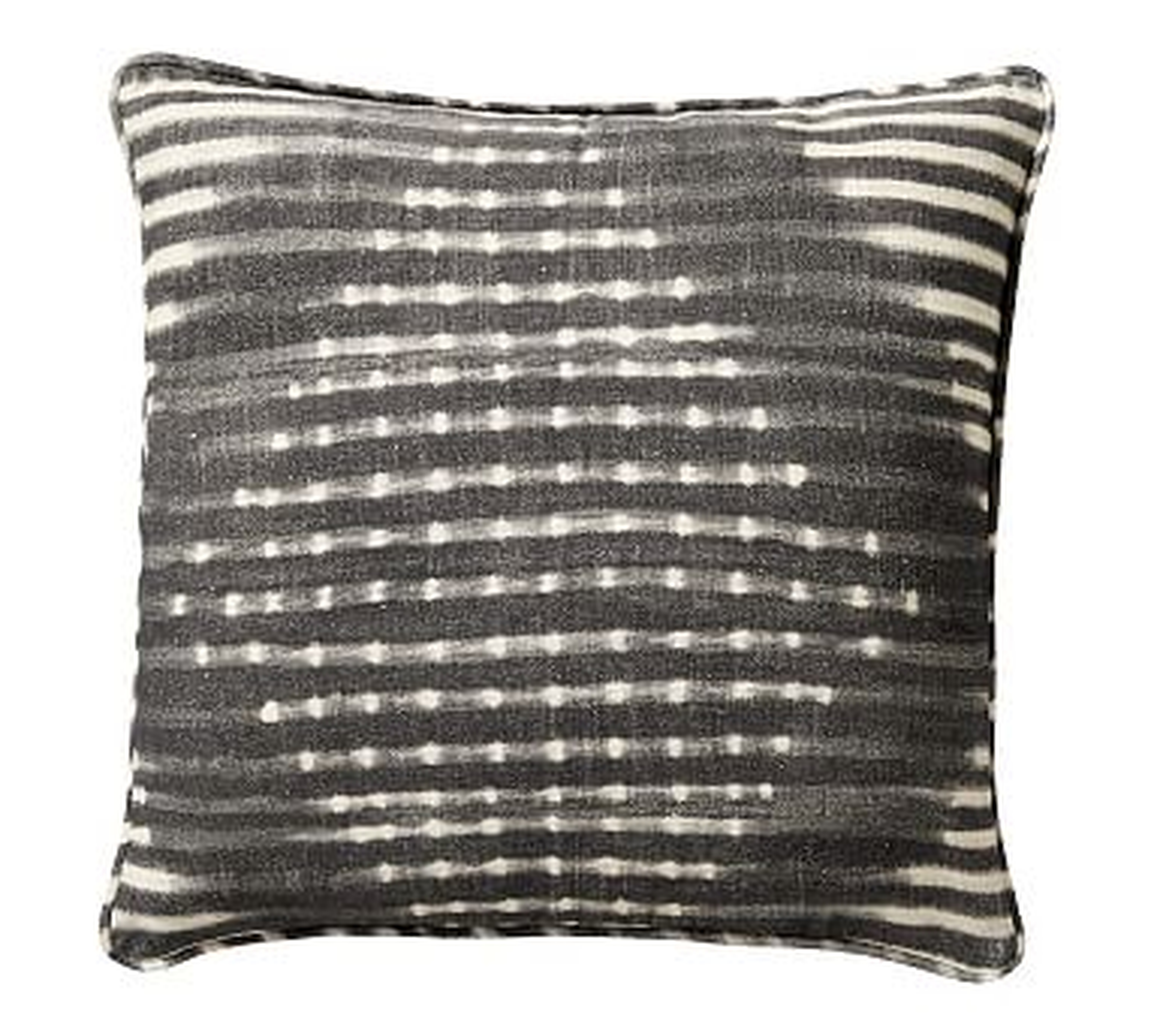 Shibori Diamond Pillow, Gray, 20" - Pottery Barn