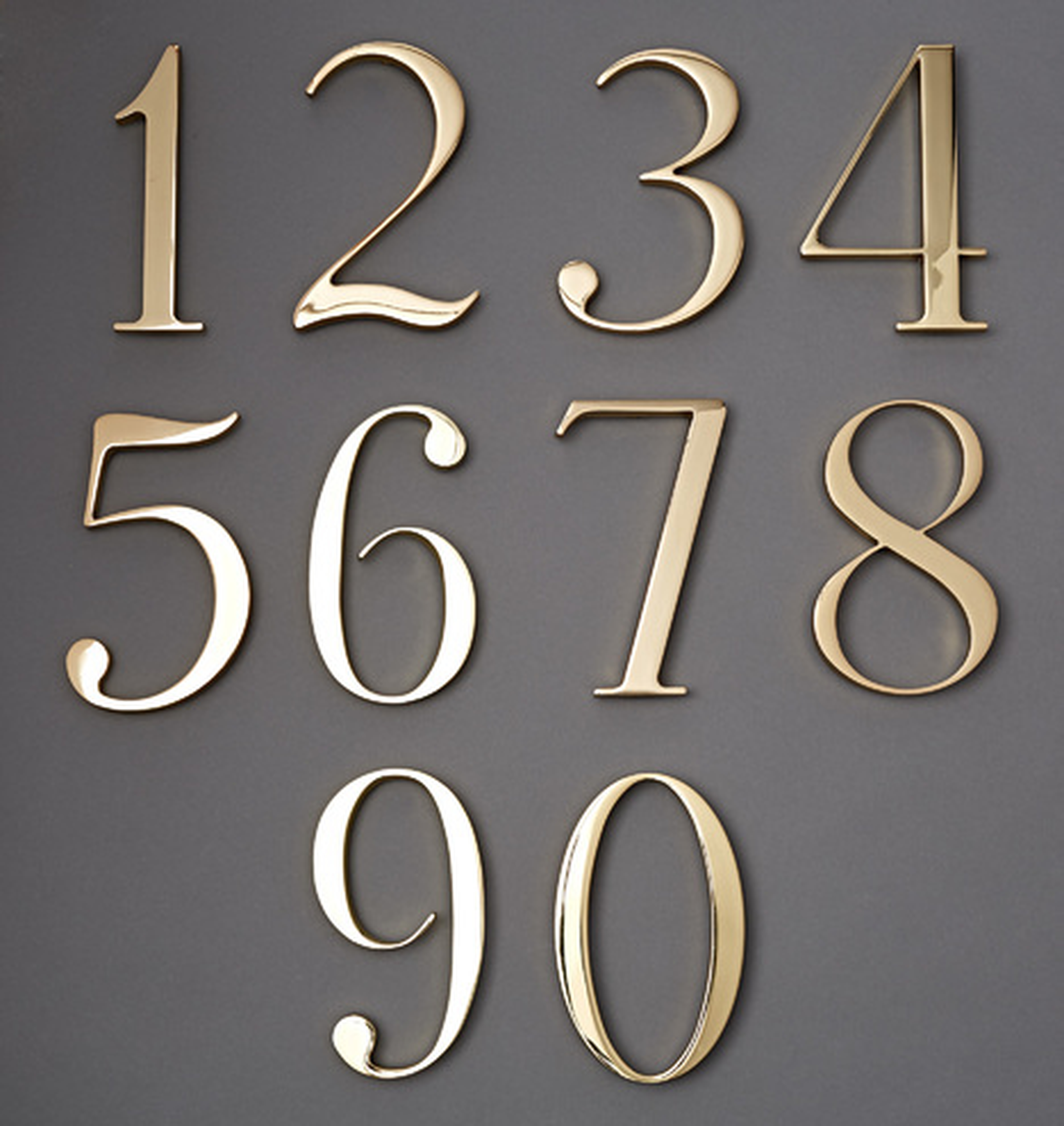 6" Traditional House Numbers - Rejuvenation