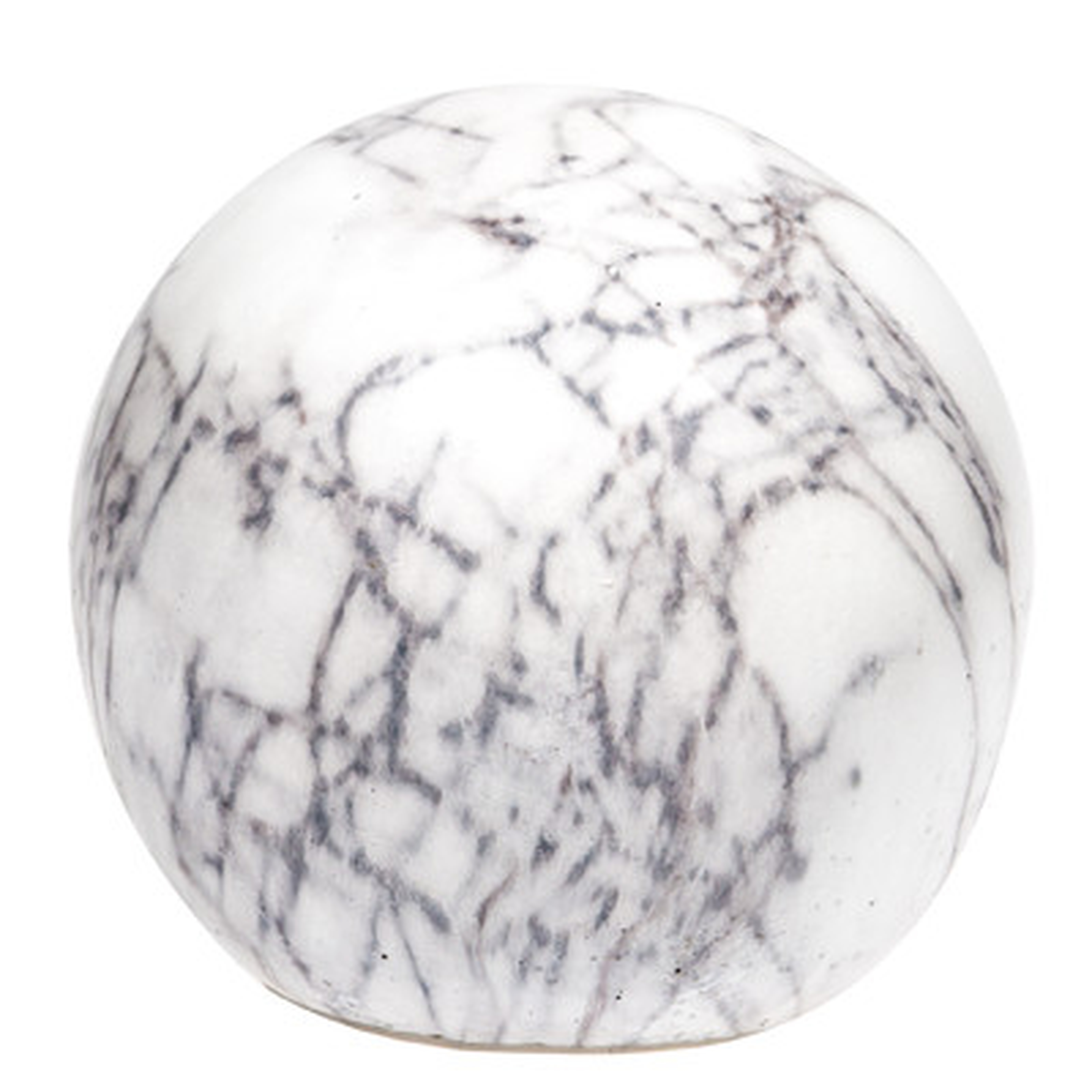 Ceramic Marble Sphere Sculpture - Wayfair