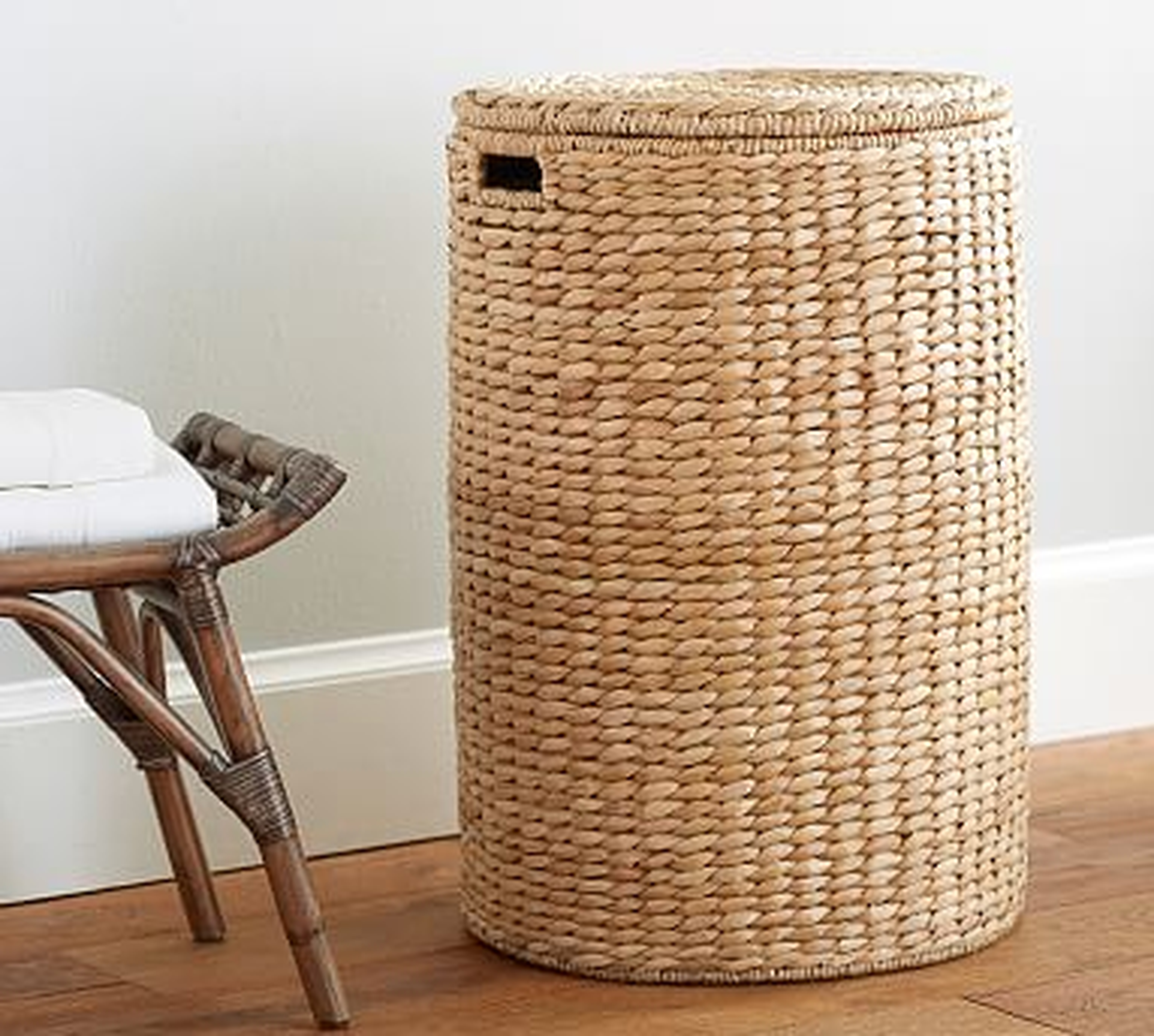 Seagrass Handcrafted Round Hamper, Savannah - Pottery Barn