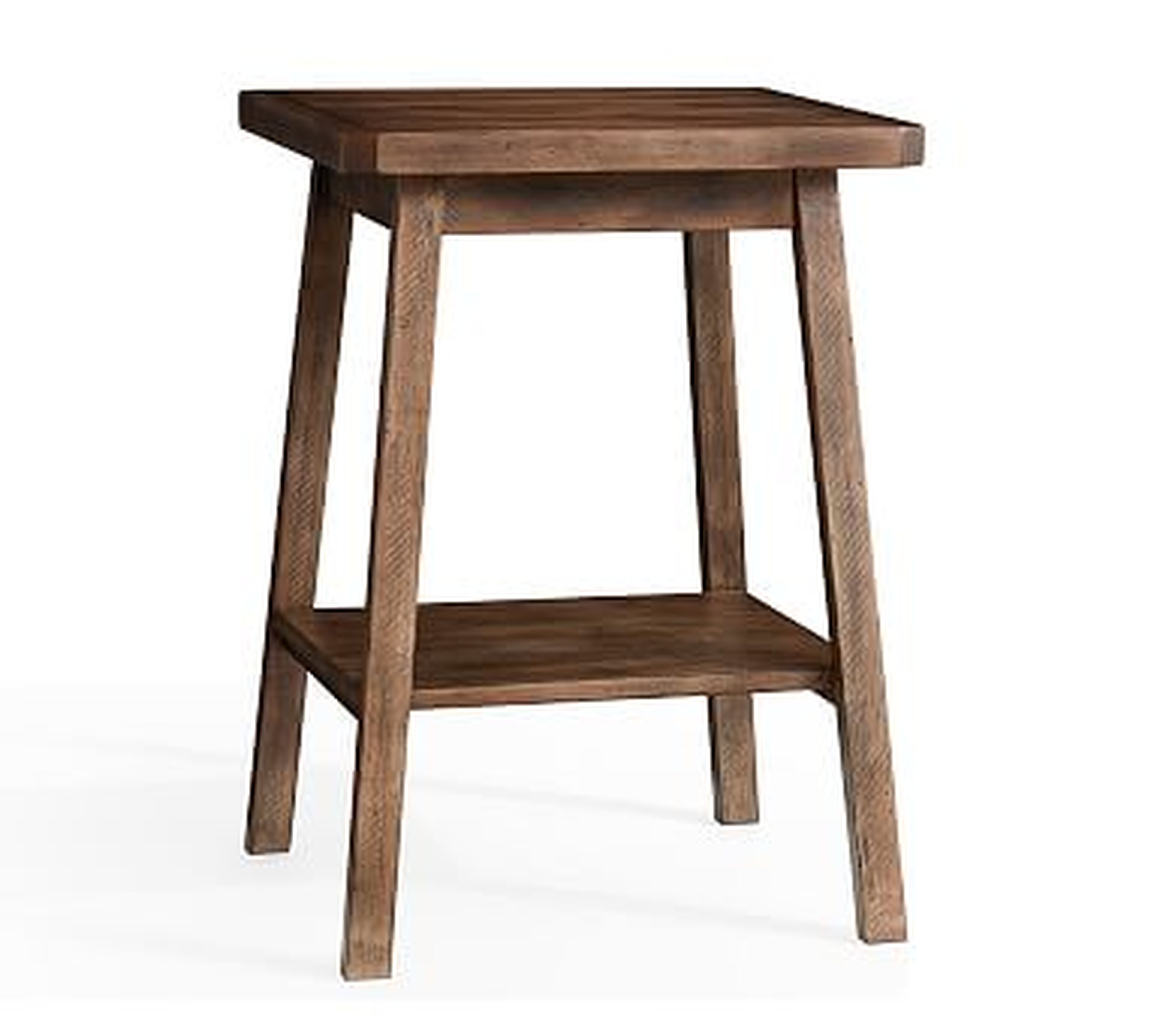 Mateo End Table, Salvaged Black - Pottery Barn
