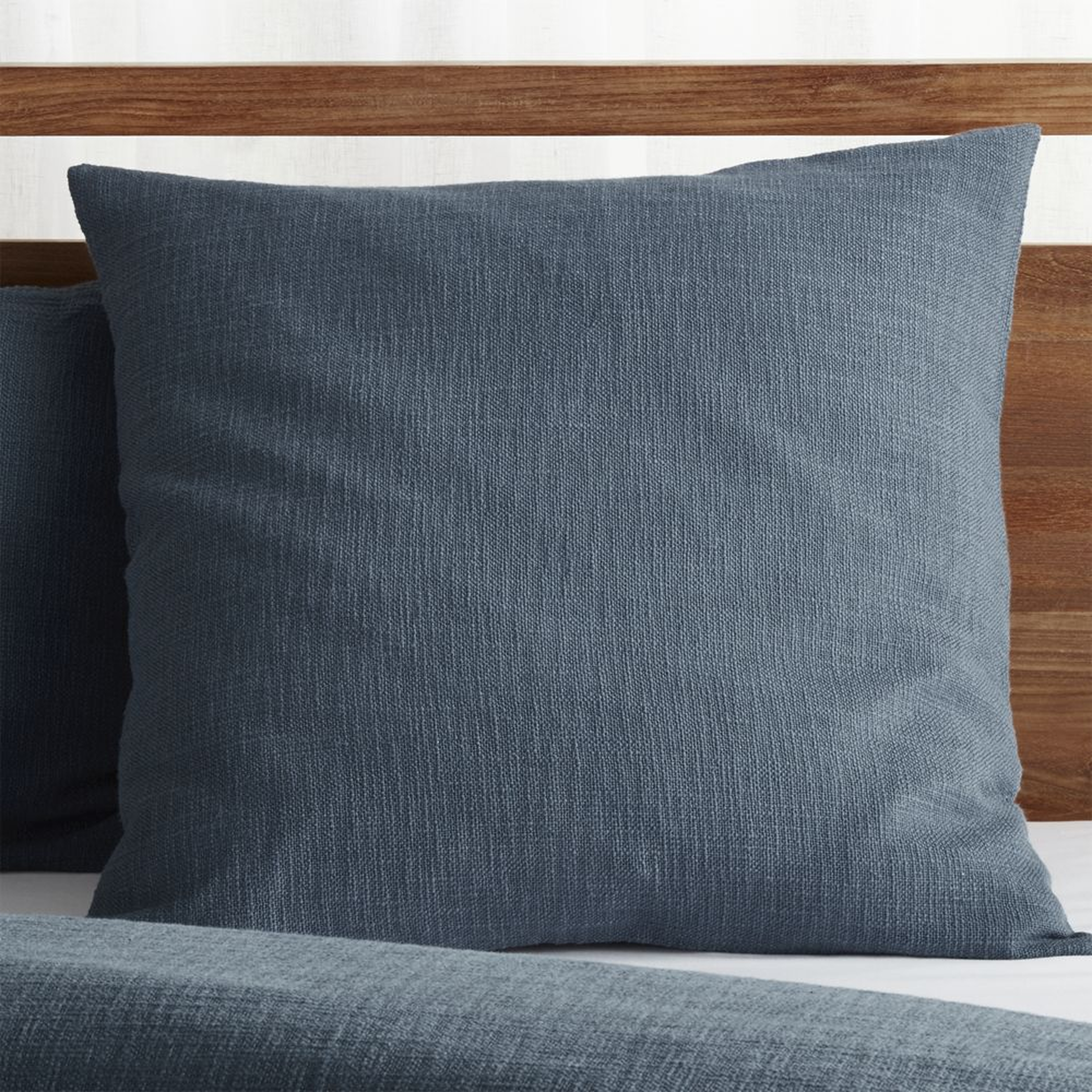 Lindstrom Blue Euro Pillow Sham - Crate and Barrel