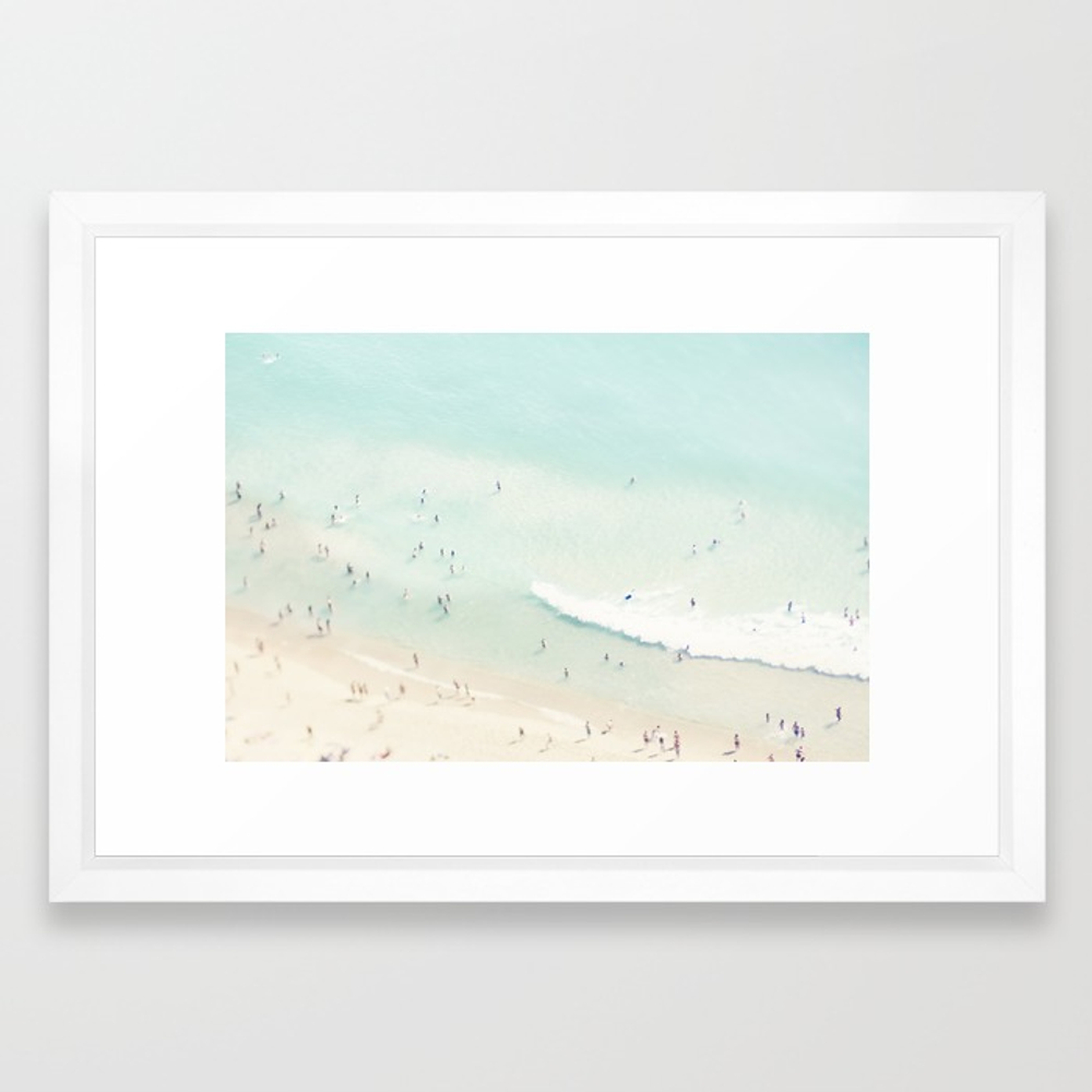 beach summer fun Framed Art Print by Ingz - Society6