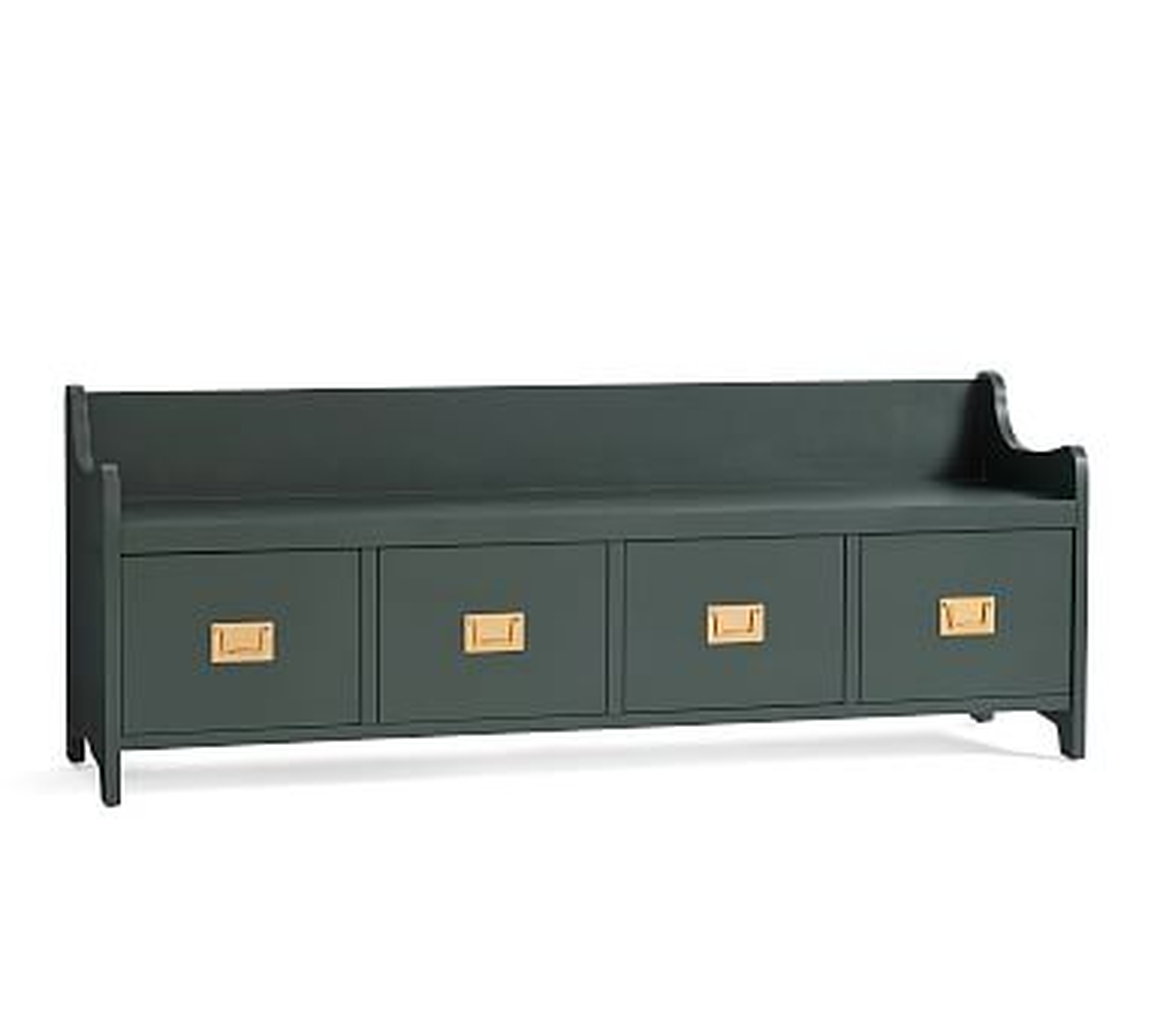 Wade Large Entryway Bench, Sutter Green - Pottery Barn