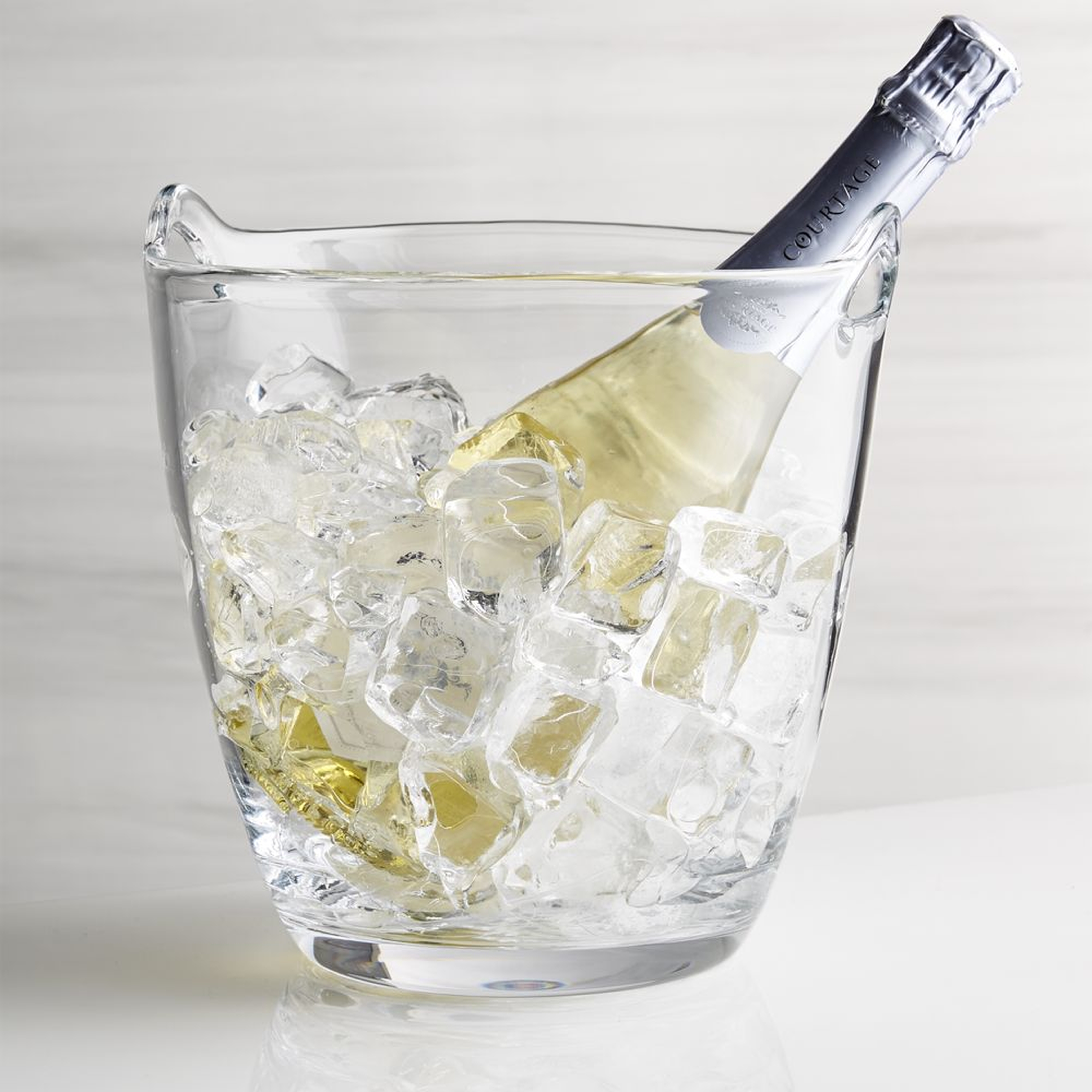 Perry Glass Wine Bucket - Crate and Barrel