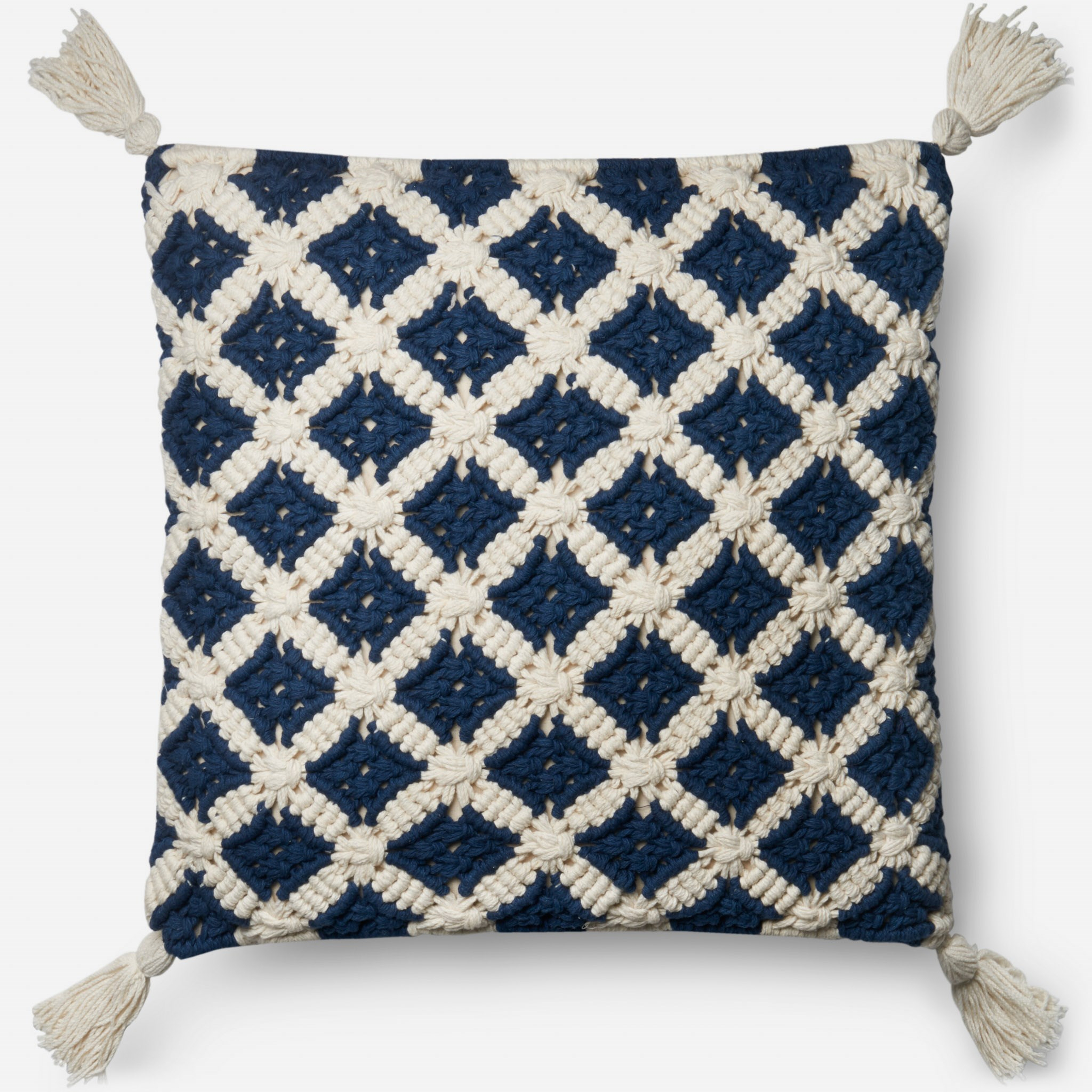 PILLOWS - NAVY / IVORY - Loloi Rugs
