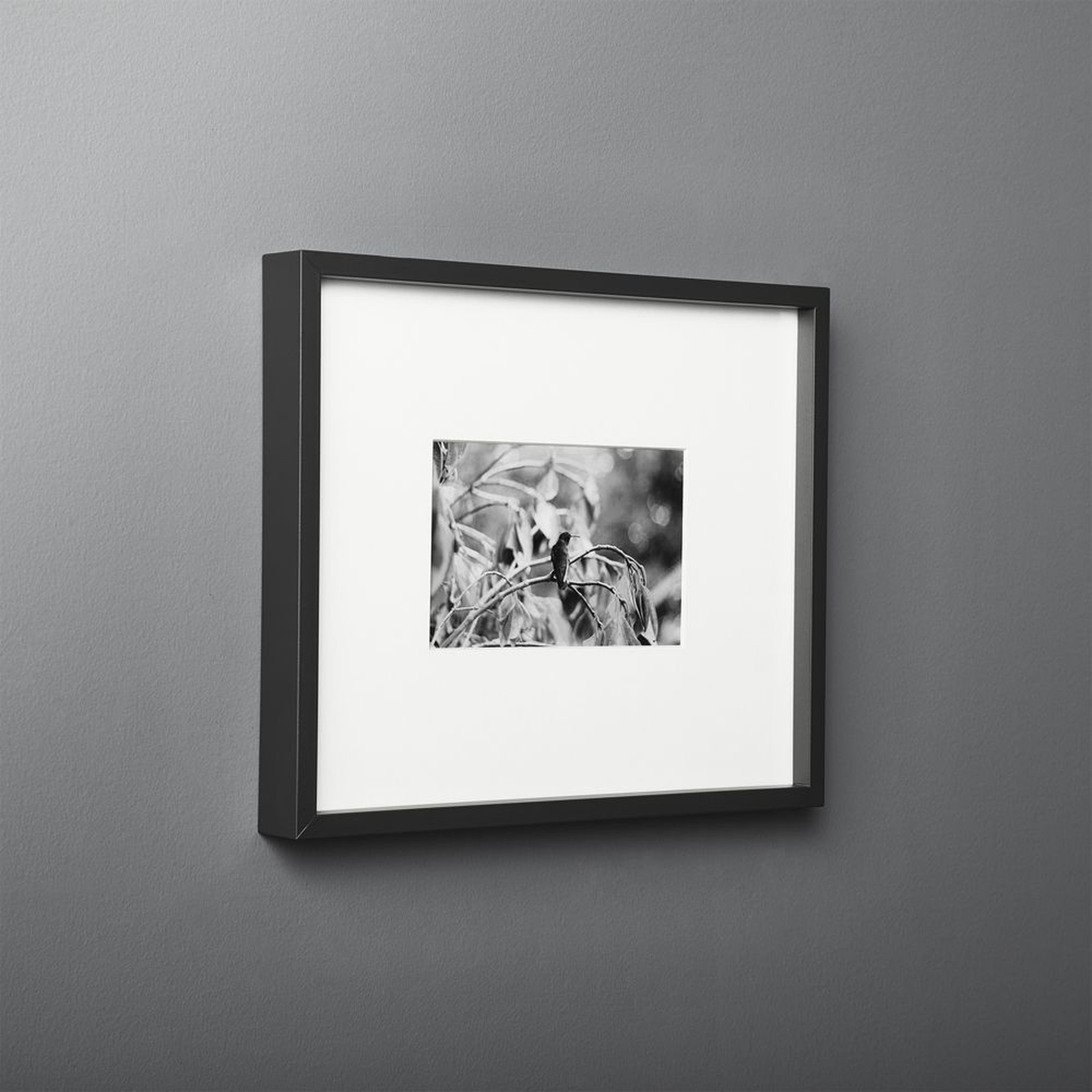 Gallery Black Frame with White Mat 4x6 - CB2