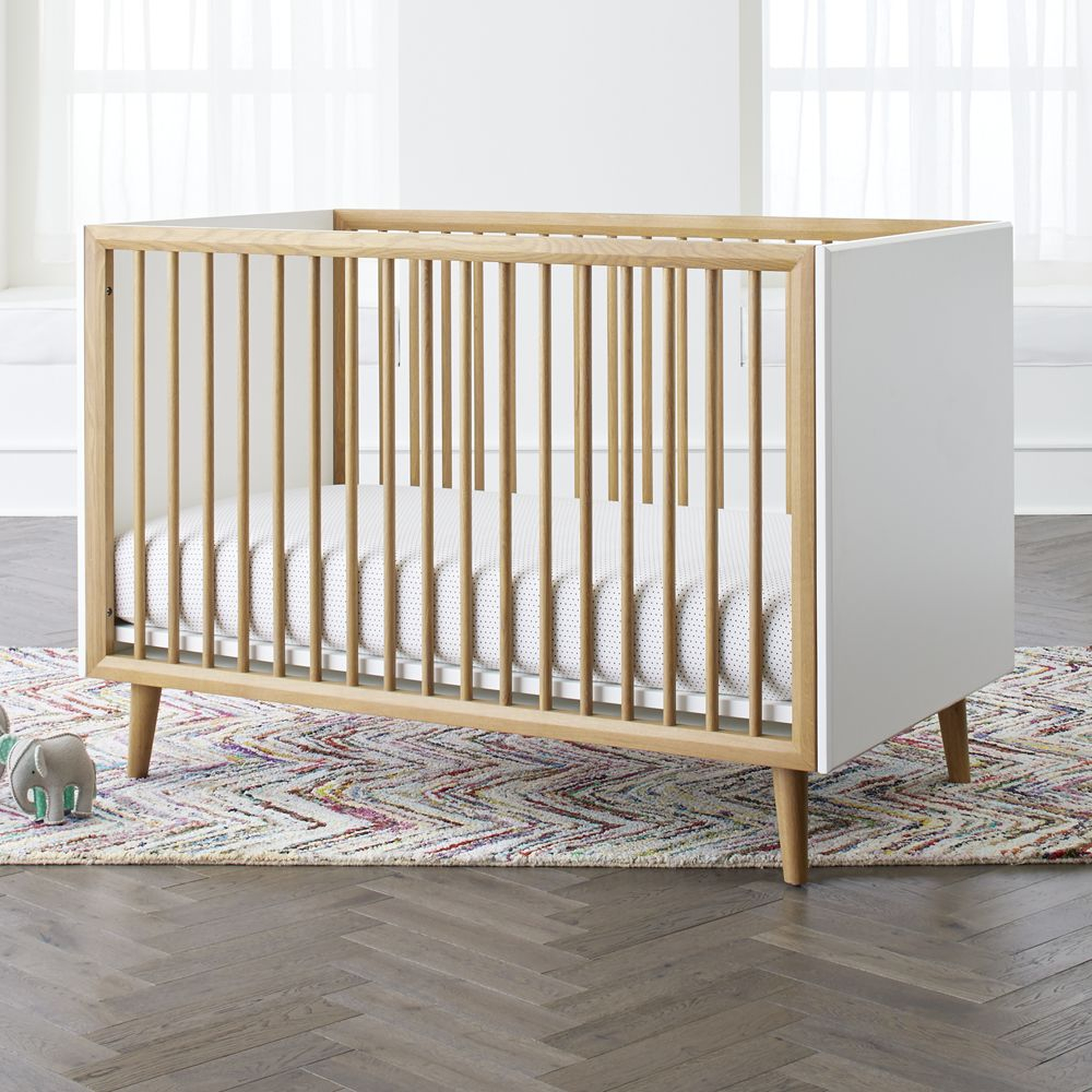 Mid-Century Spindle Crib - Crate and Barrel