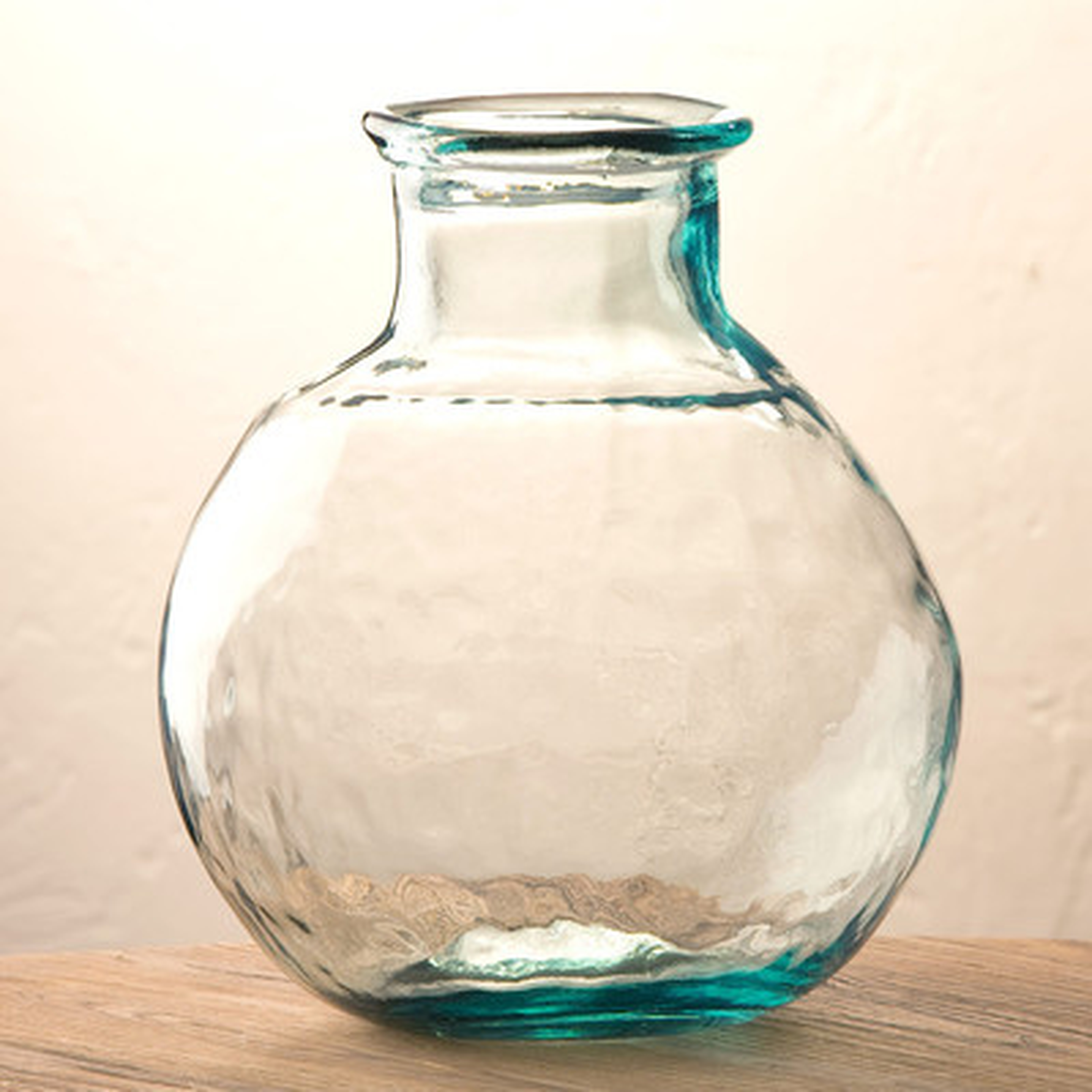 Oval Recycled Glass Balloon Vase - Wayfair