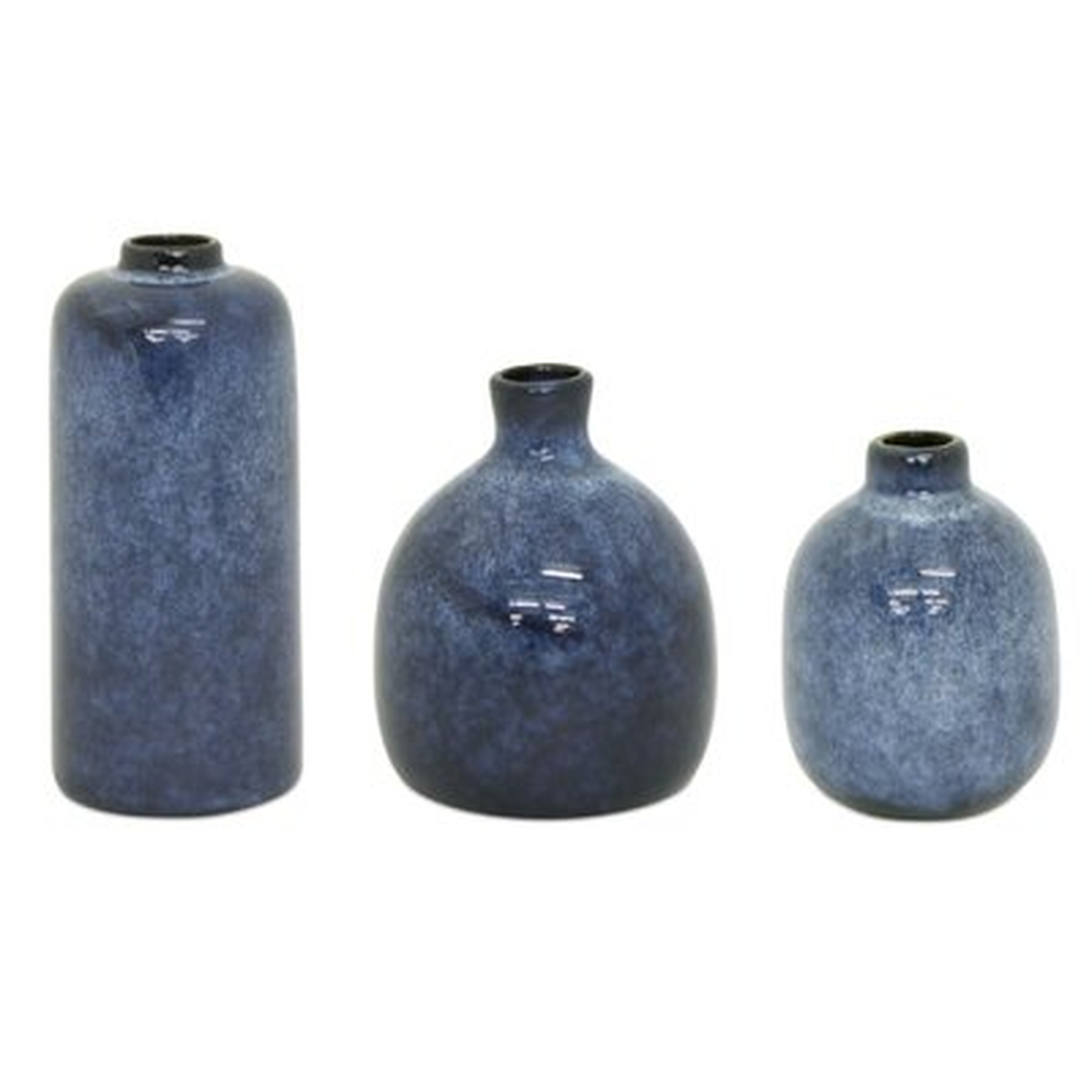 Mini Vase (Set Of 3) 4.25"H, 4.75"H, 6.25"H Clay - Wayfair