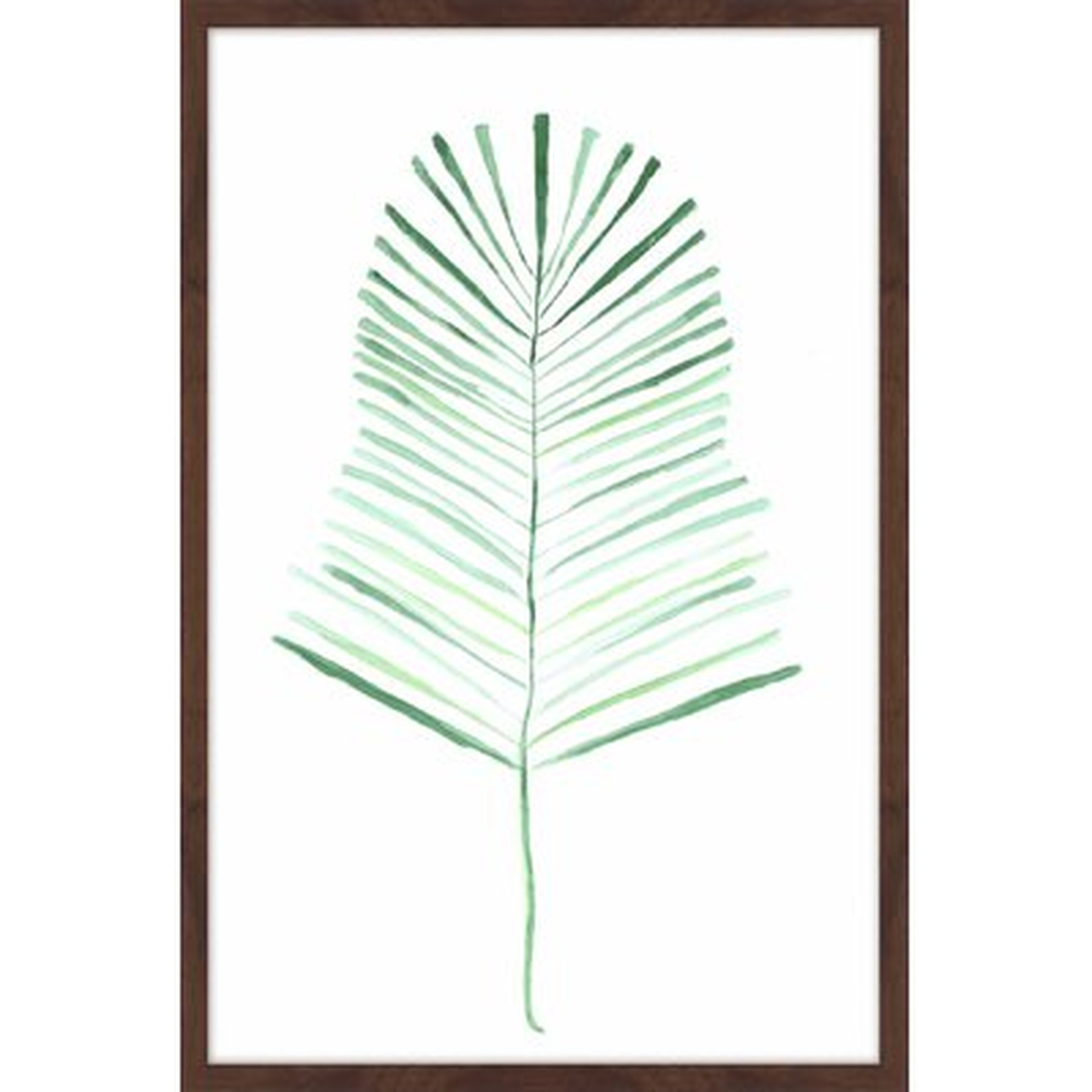 'Palm Frond' Framed Painting Print - AllModern