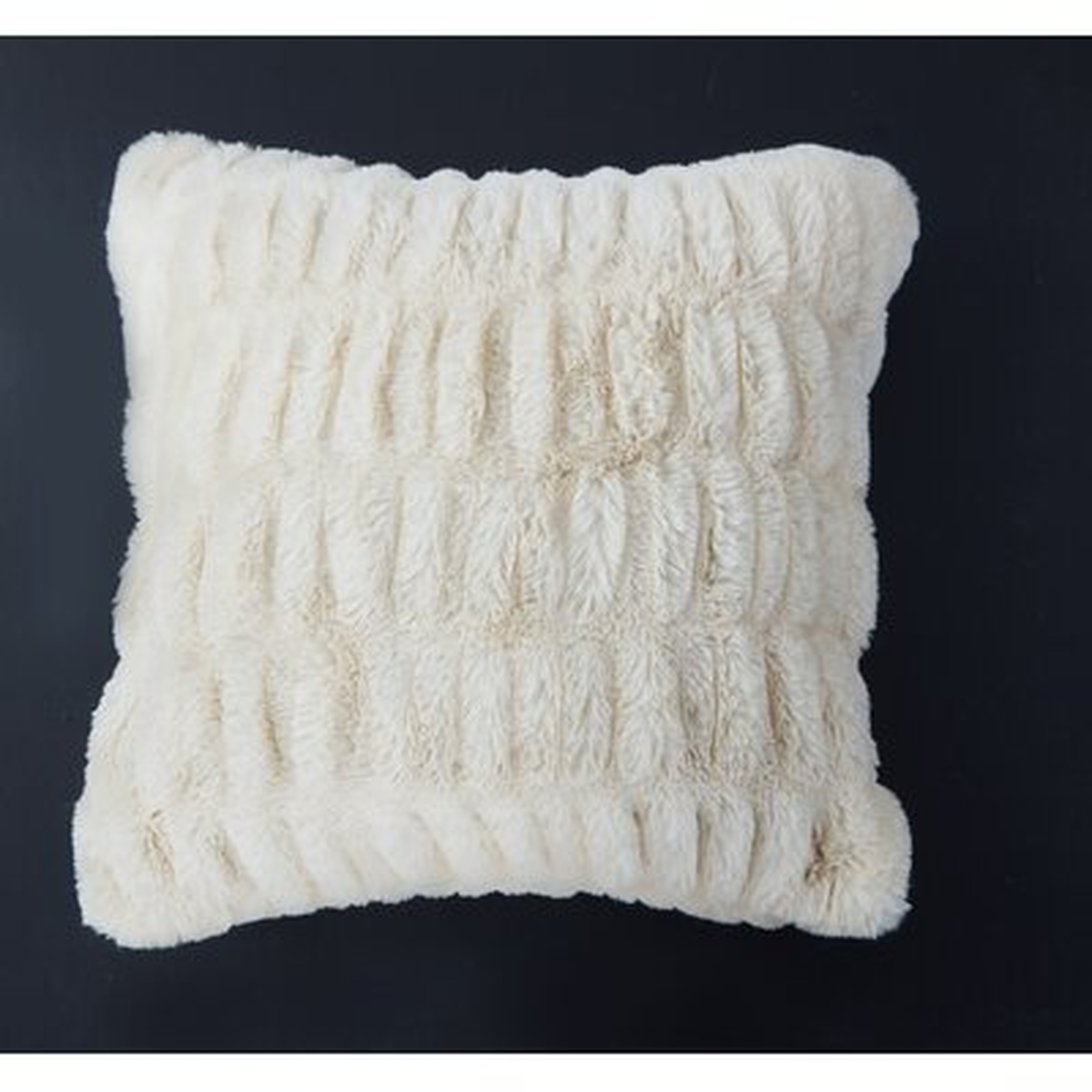 Lam Sculpted Faux Fur Throw Pillow - Wayfair