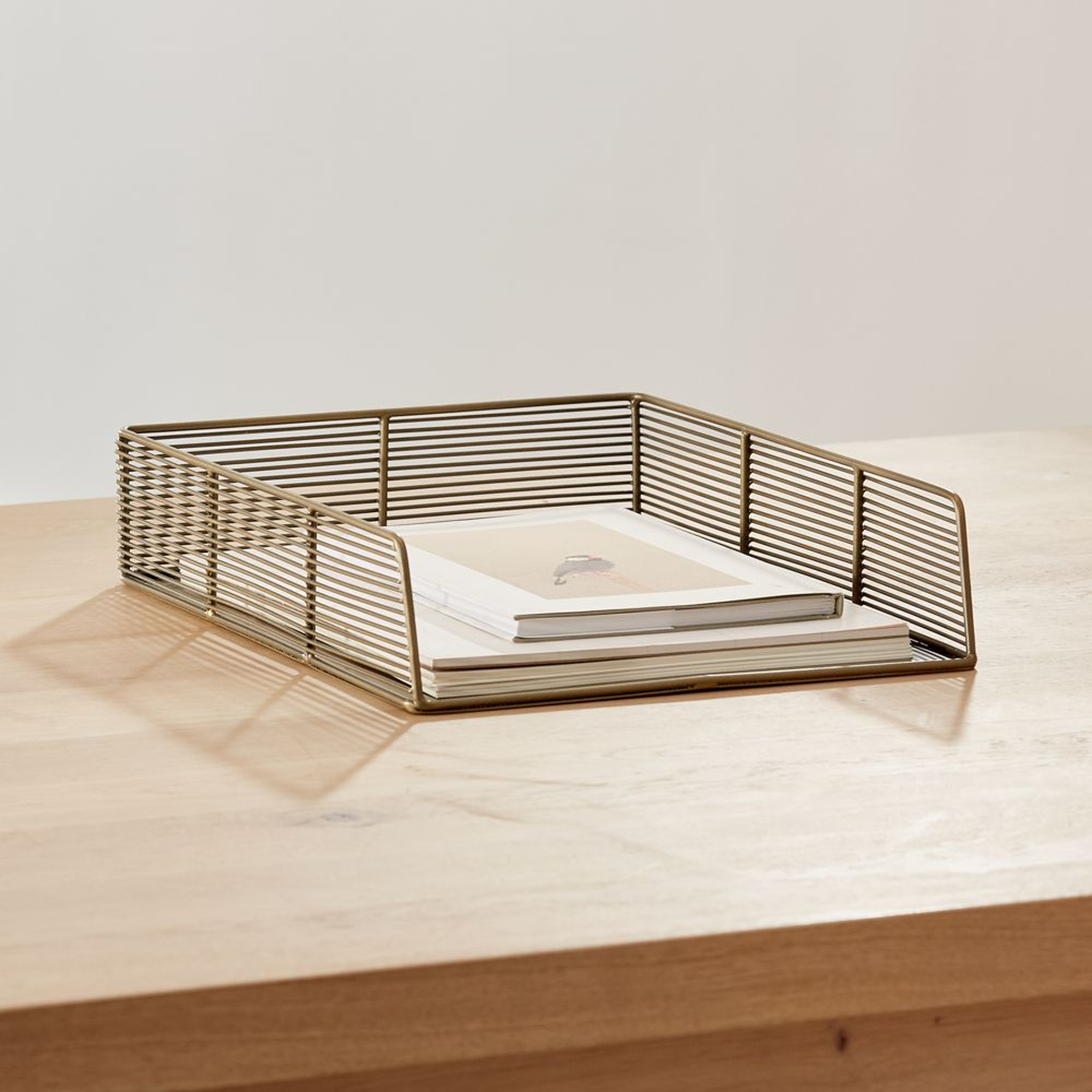 Kinsey Wire Paper Tray - Crate and Barrel
