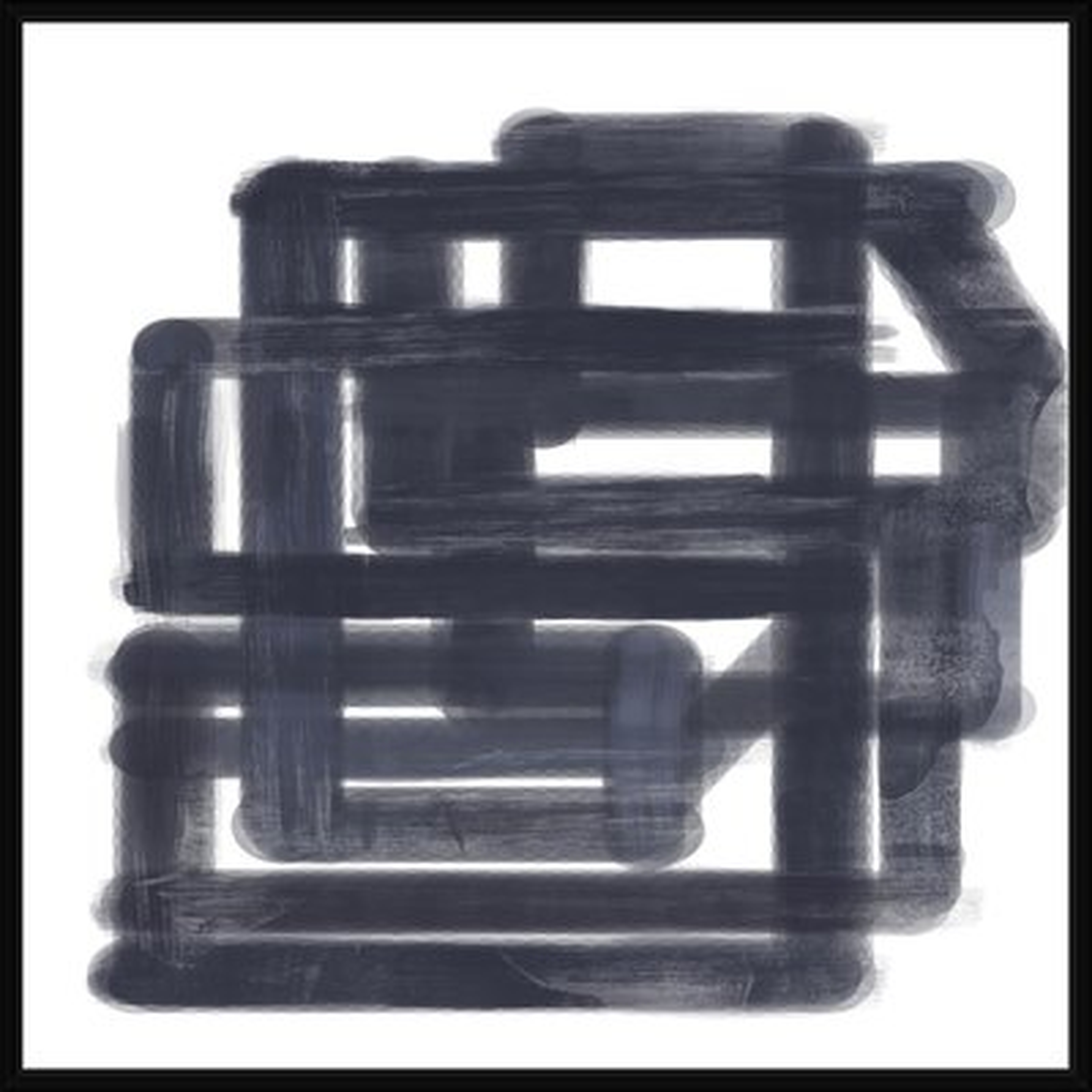 'Black Maze' Framed Print on Canvas - Wayfair