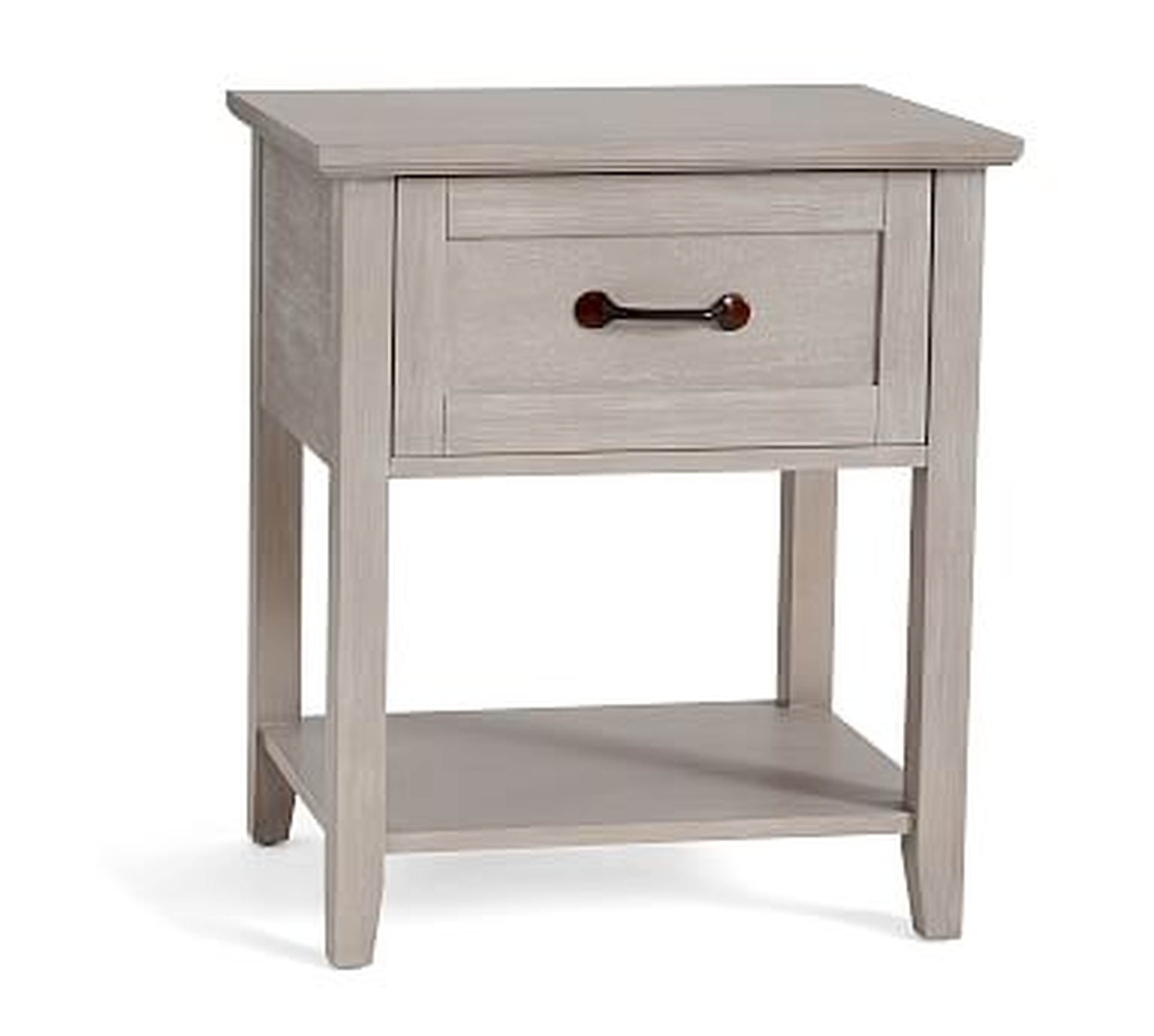 Stratton Nightstand, Brushed Fog - Pottery Barn
