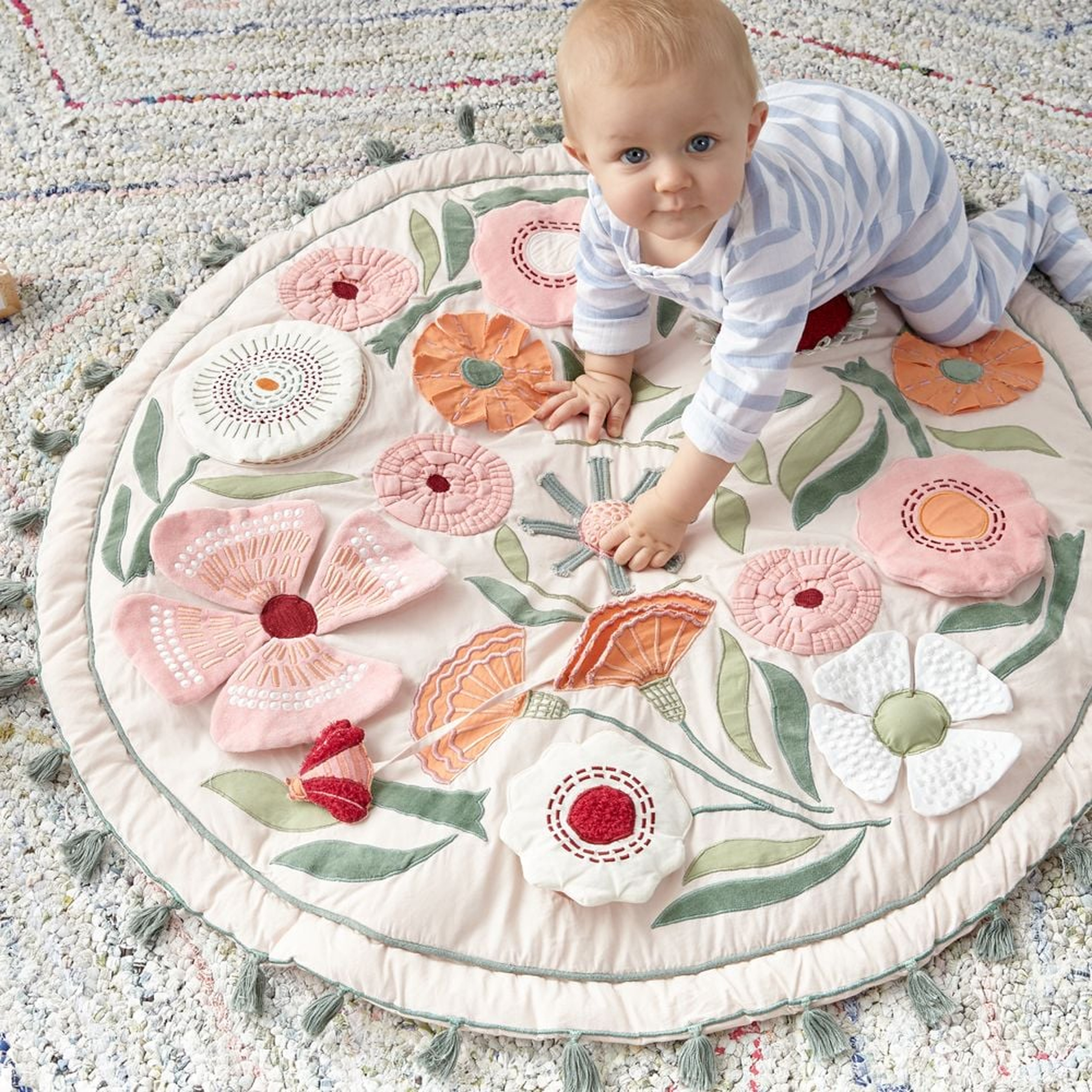 Floral Garden Baby Activity Play Mat - Crate and Barrel