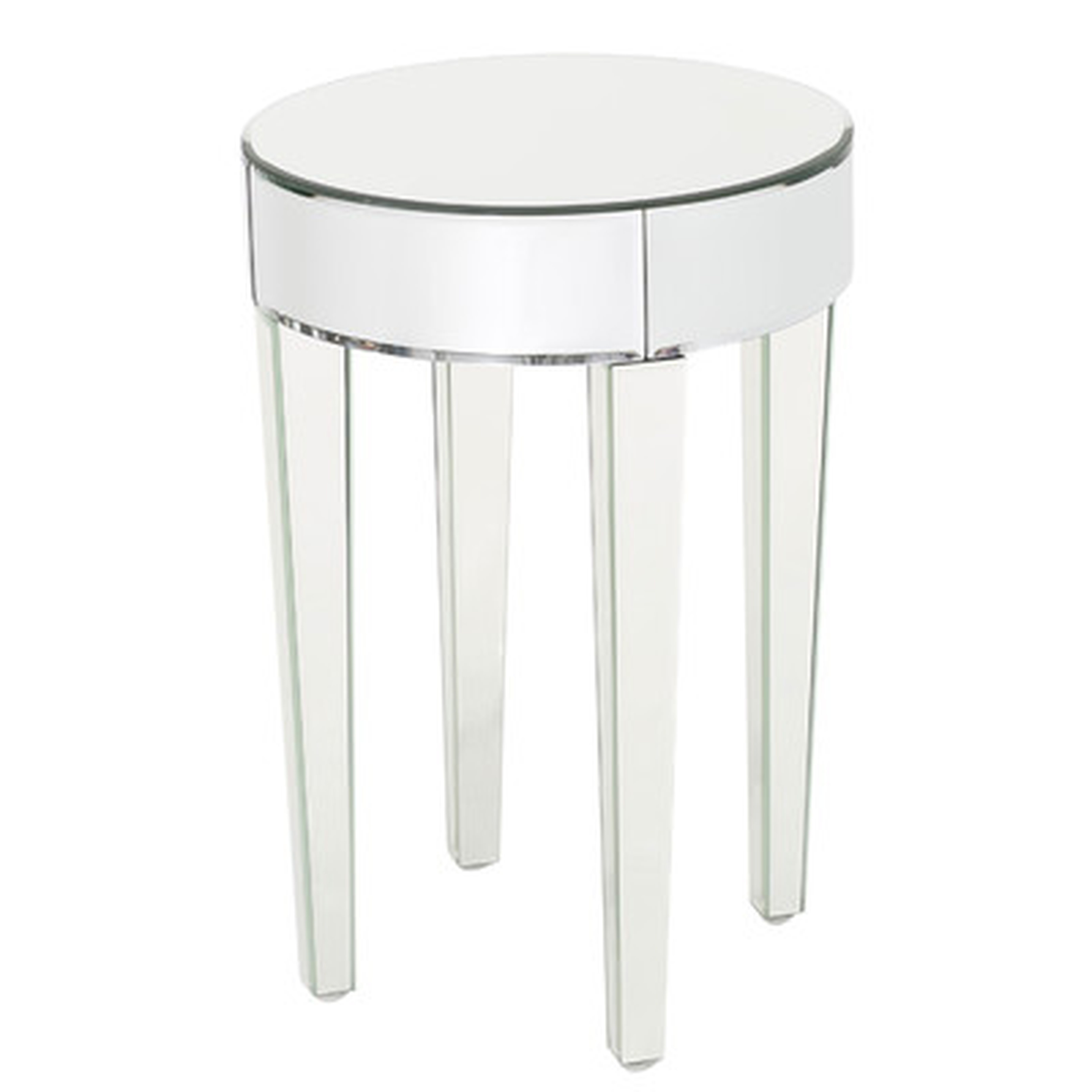Curry Mirrored End Table - Wayfair