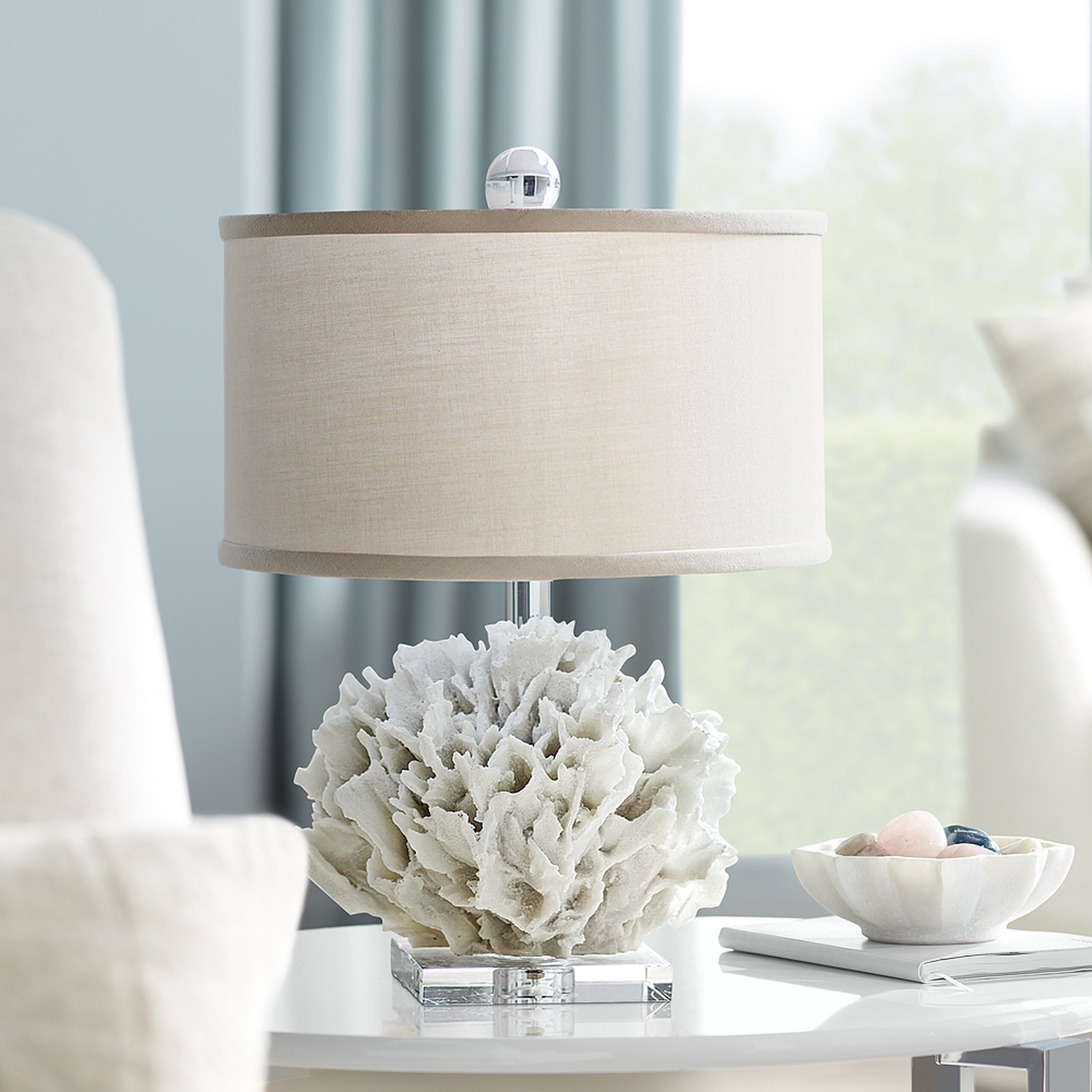 Regina Andrew Ribbon Coral 16 1/2"H Accent Table Lamp - Style # 37C87 - Lamps Plus