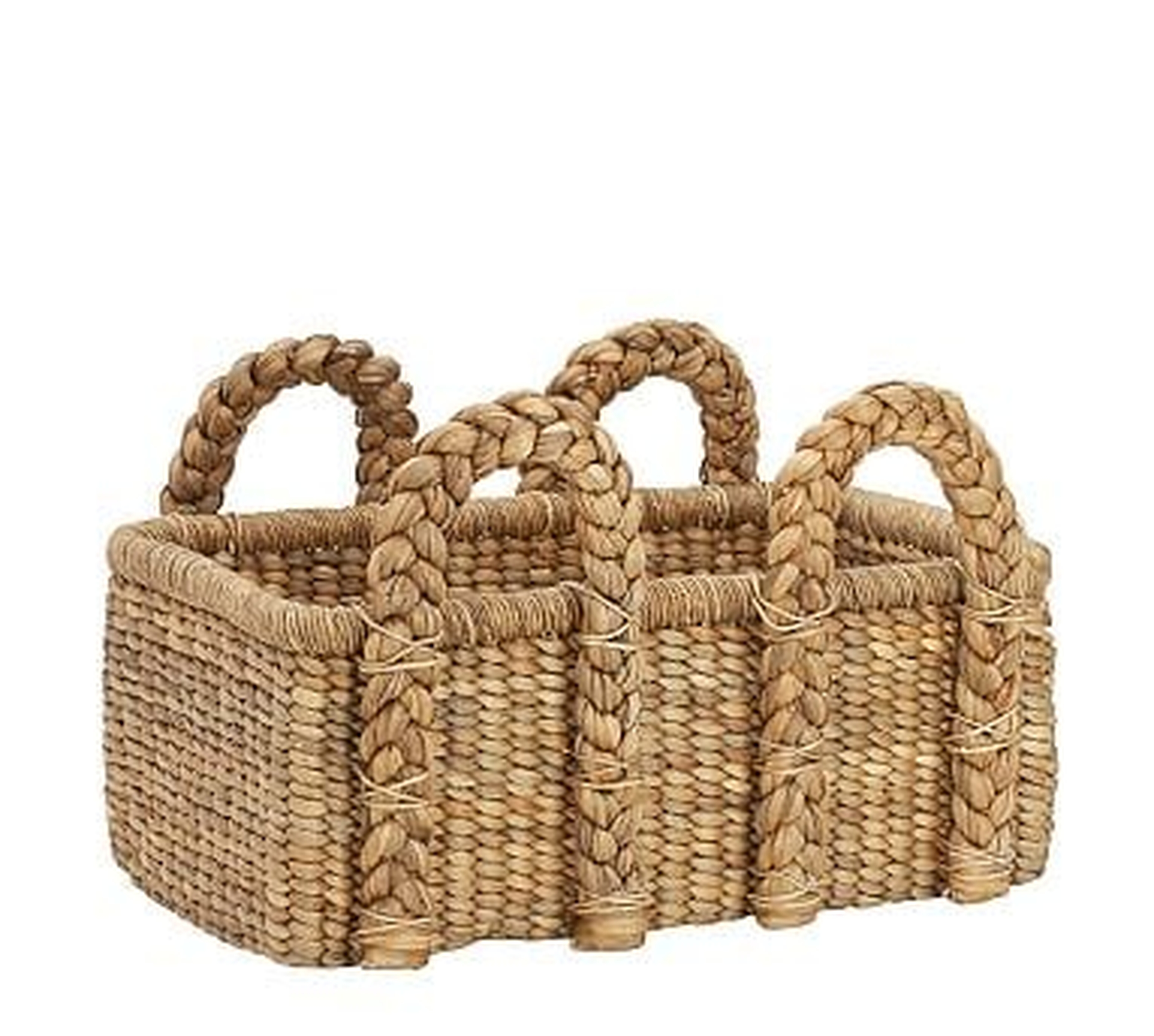 Beachcomber Low Rectangular Basket - Natural - Pottery Barn