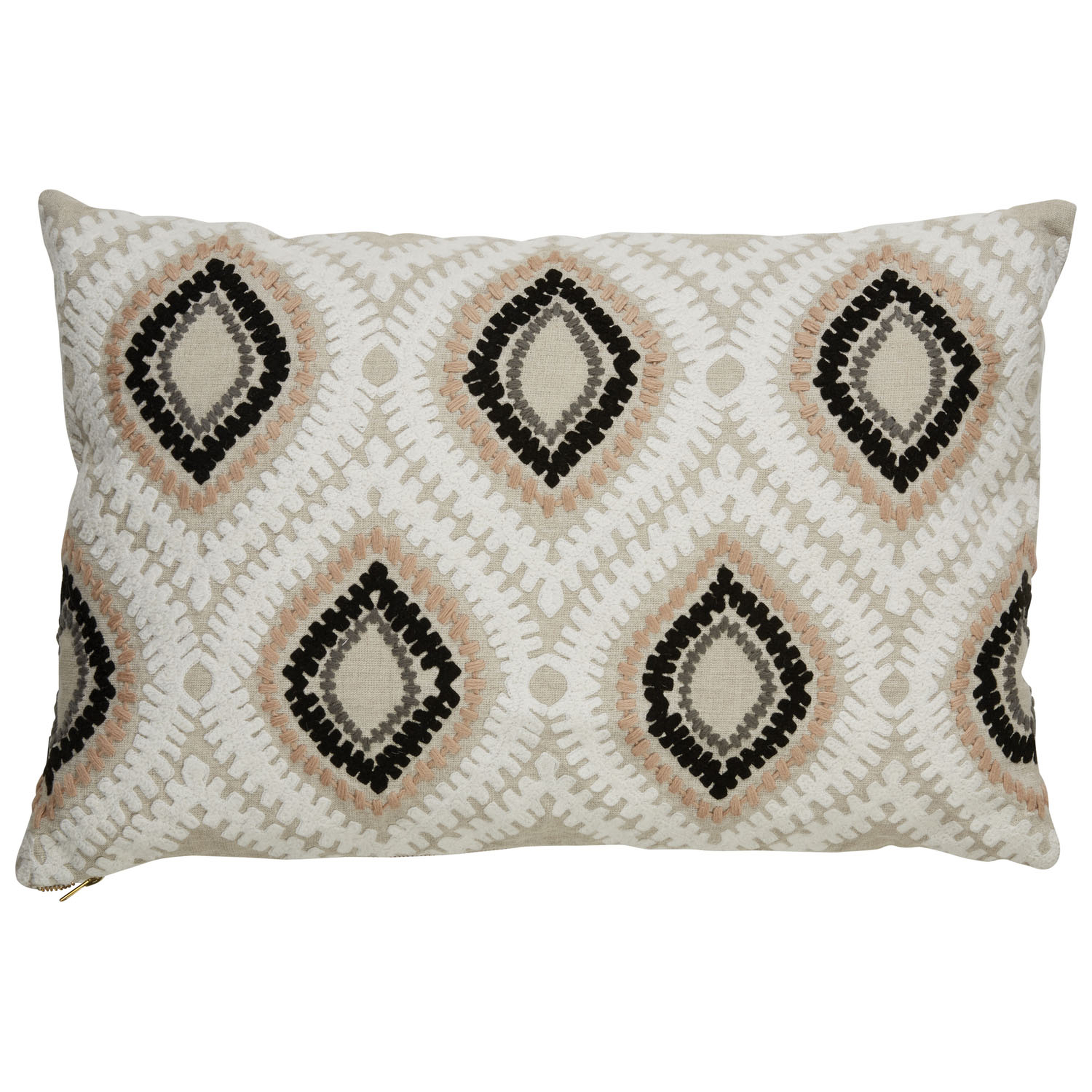 Design (US) Beige 16"X24" Pillow - Collective Weavers