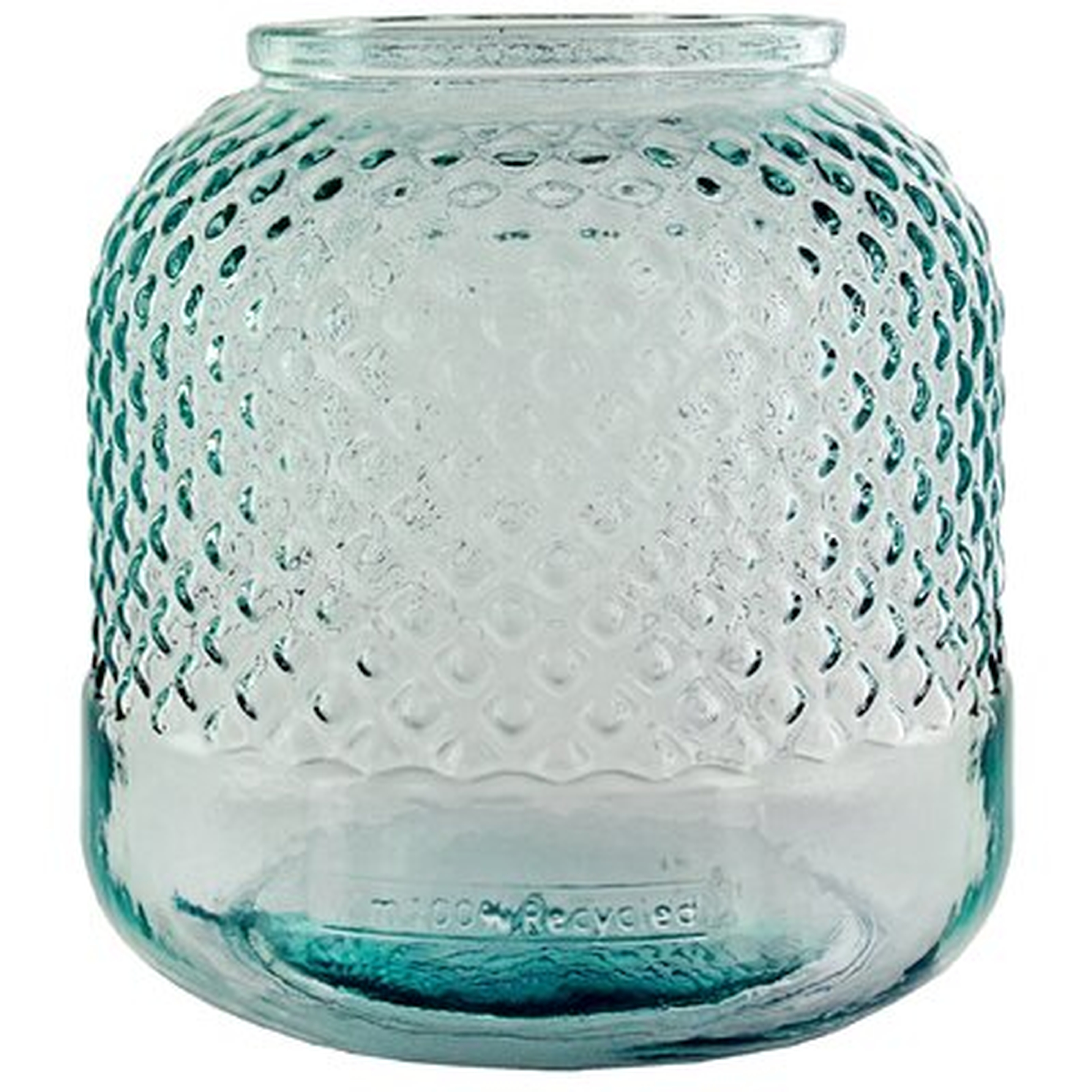 Fuente Diamond Recycled Glass Table Vase - Wayfair