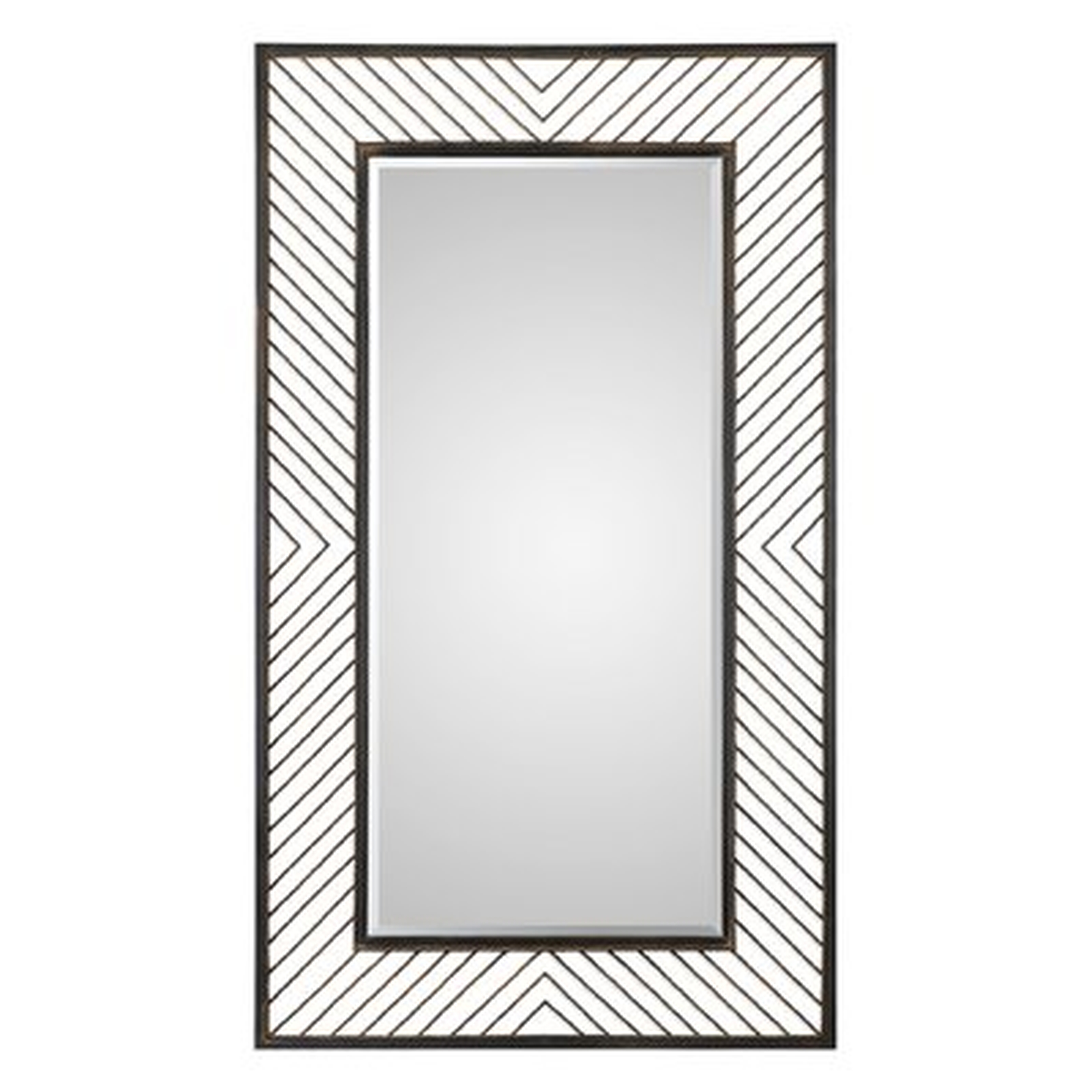 Chevron Framed Accent Mirror - Wayfair