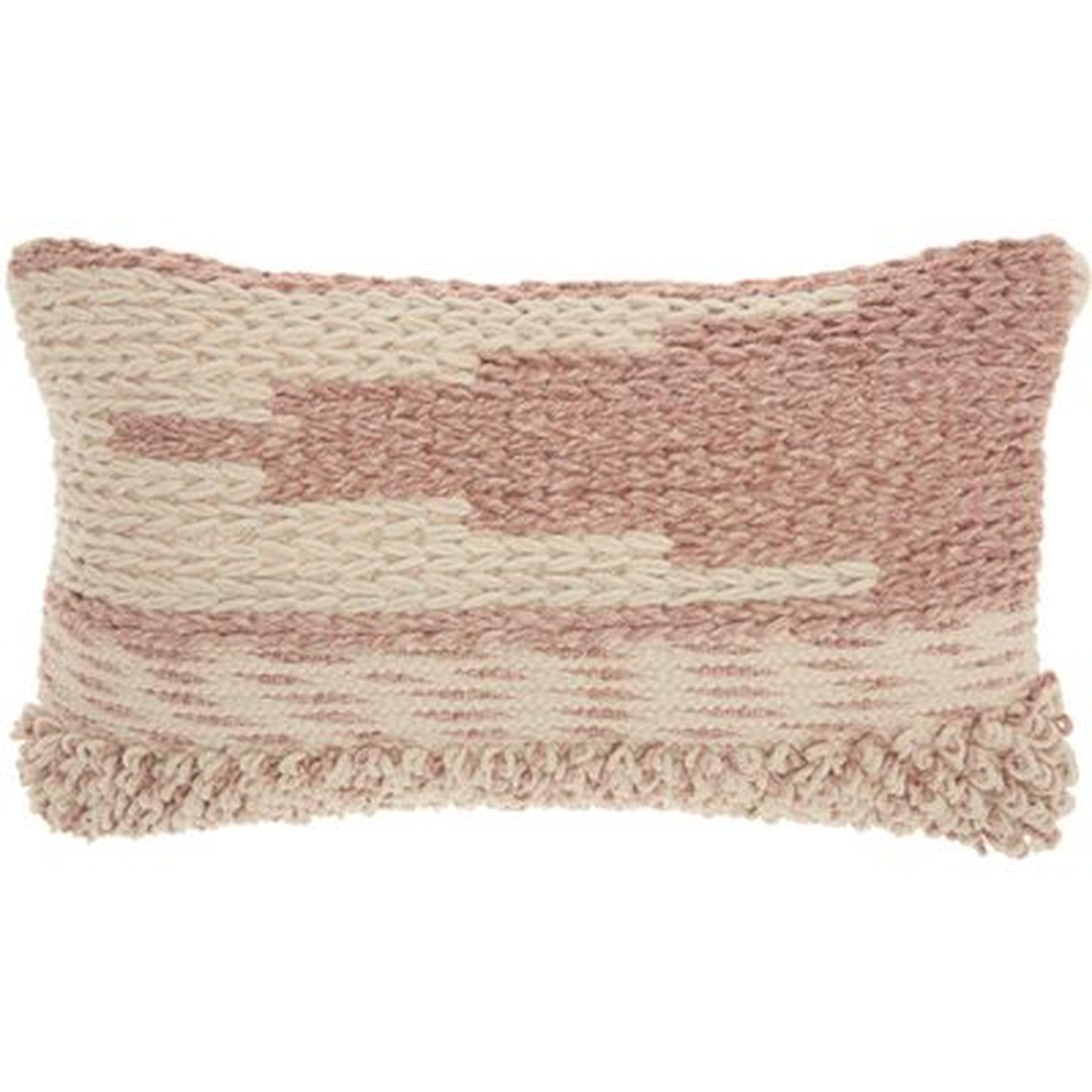 Ellijay Bohemian Textured Wool/Cotton Throw Pillow - AllModern